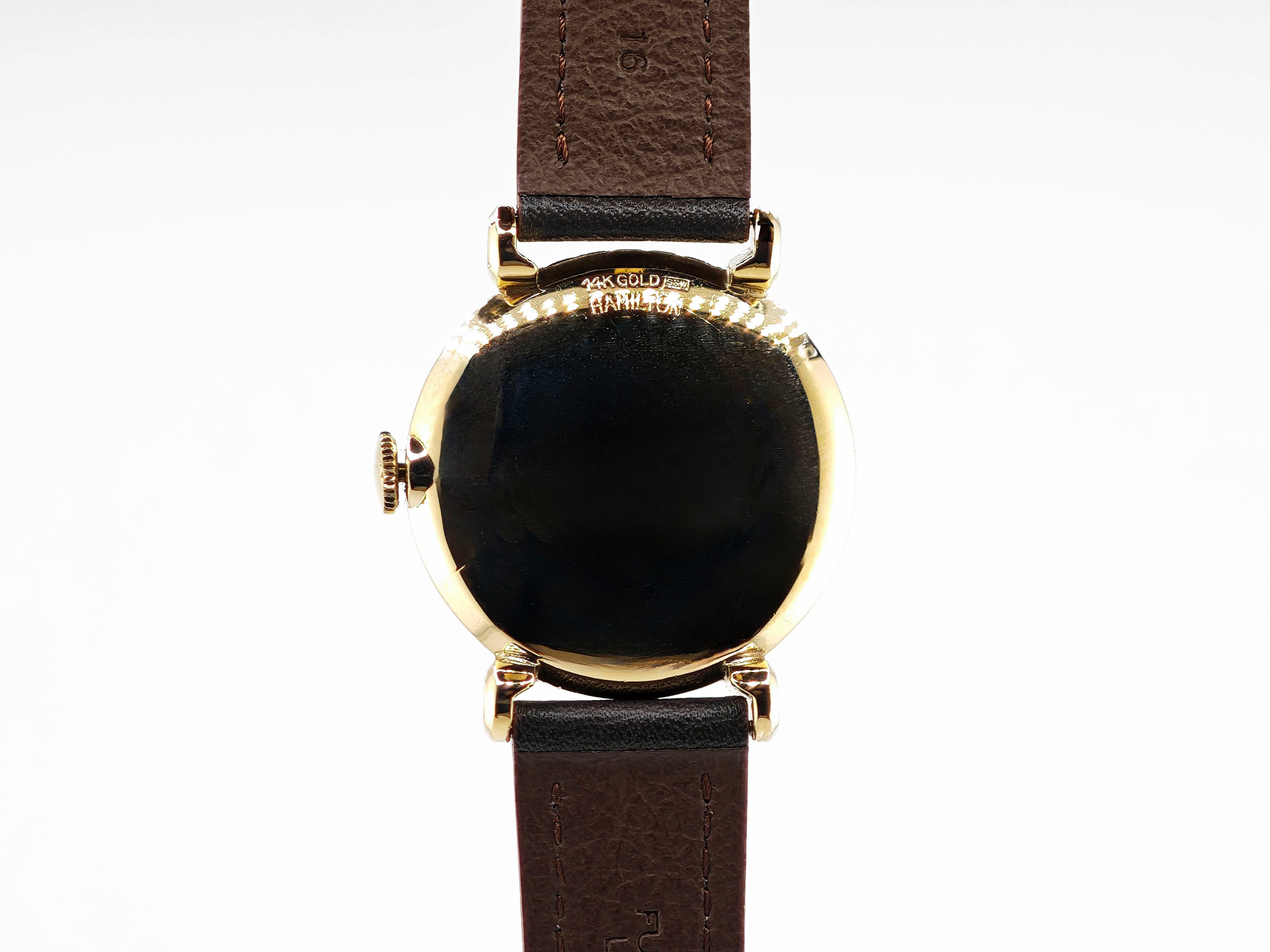 ハミルトン 3針 14K無垢 Cal.735/ HAMILTON 14K solid gold vintage watch