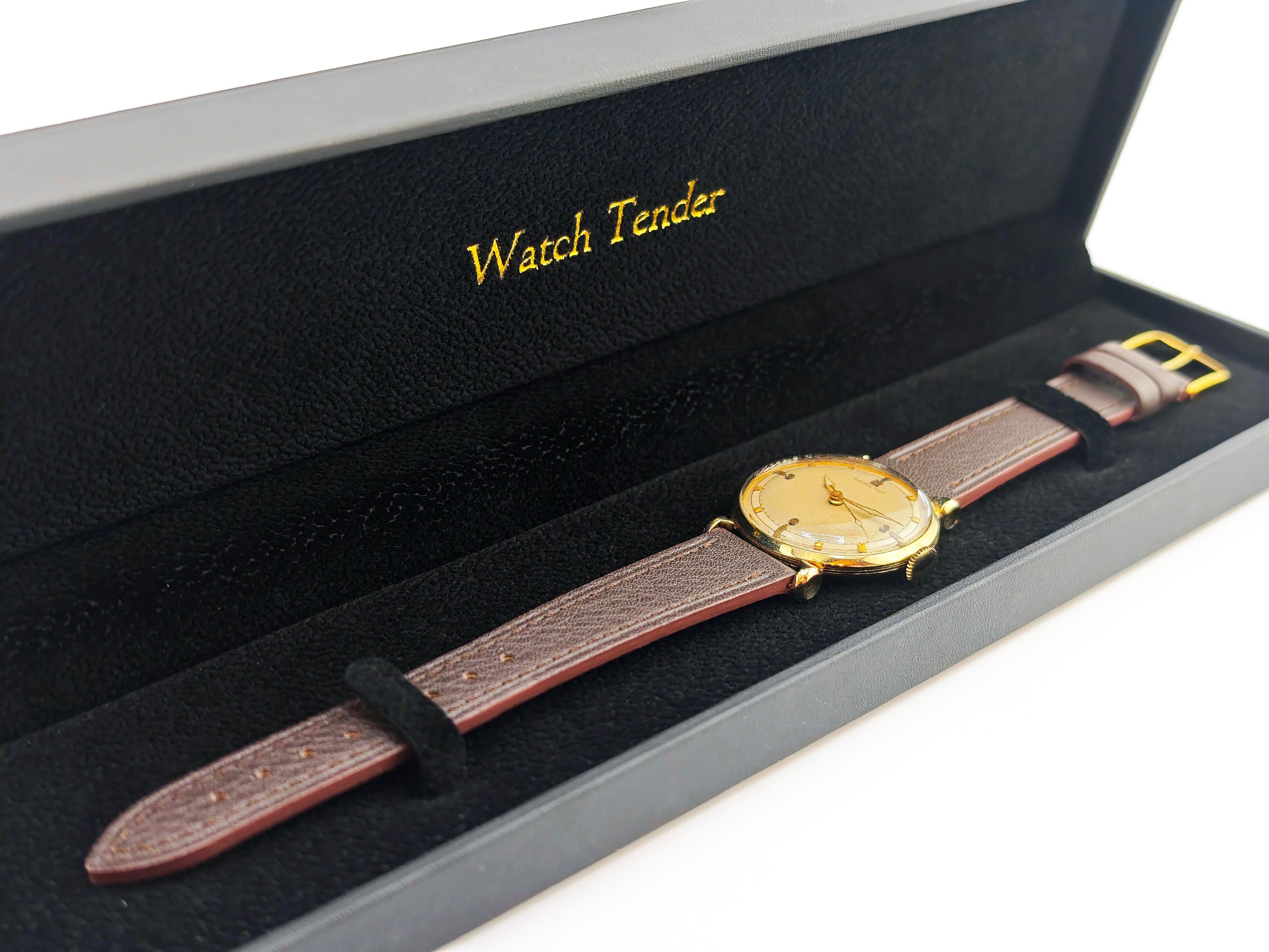 ハミルトン 3針 14K無垢 Cal.735/ HAMILTON 14K solid gold vintage watch