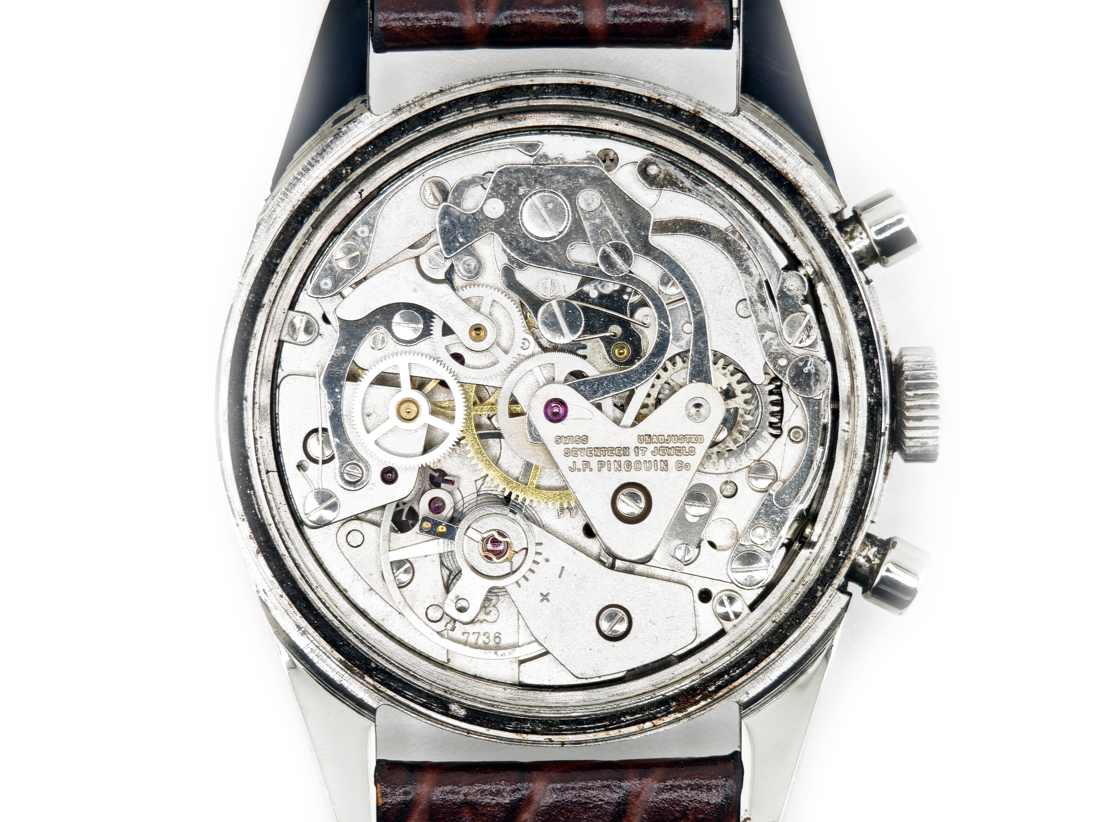 ポール・プジョー パンダ文字盤クロノグラフ Cal.Valjoux7736 / Paul Pegueot Vintage