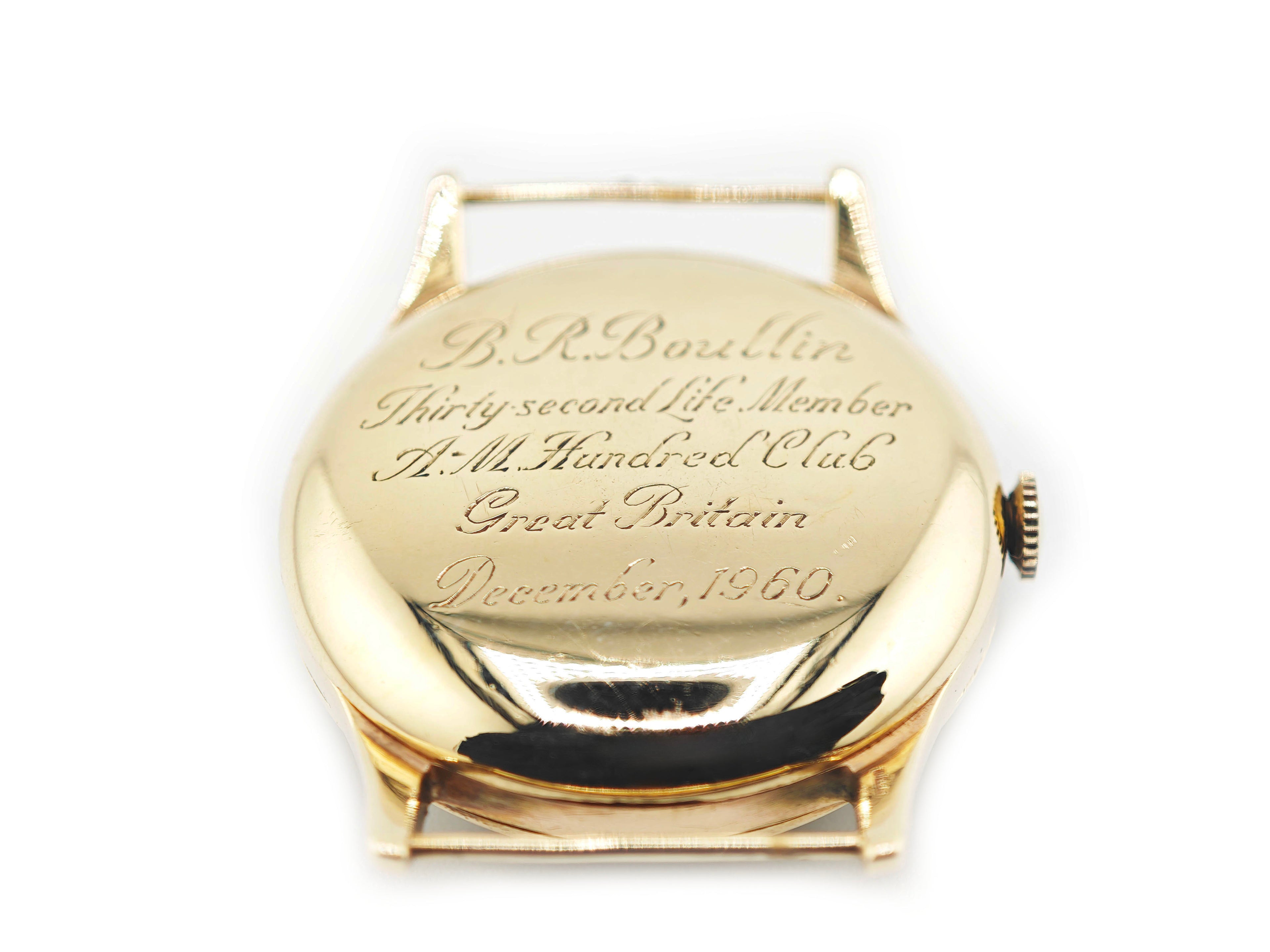 ロンジン デニソンケース 9K無垢 Ref.13322 \ LONGINES DENNISON case cal.12.68ZS 9ct solid gold