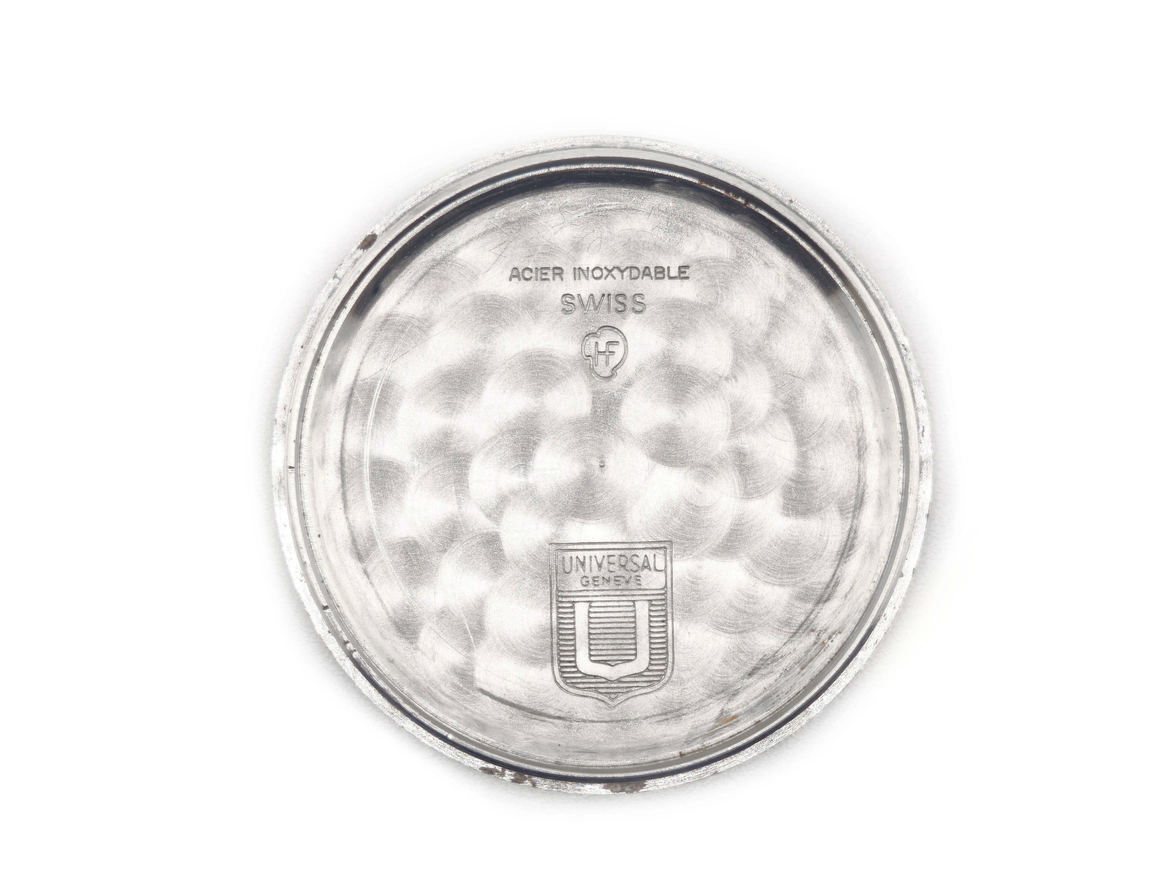 ユニバーサルジュネーブ ポールルーターデイト ブラックギルトダイヤル Ref.204607/1 / Universal Geneve Polerouter Date Black Gilt Dial