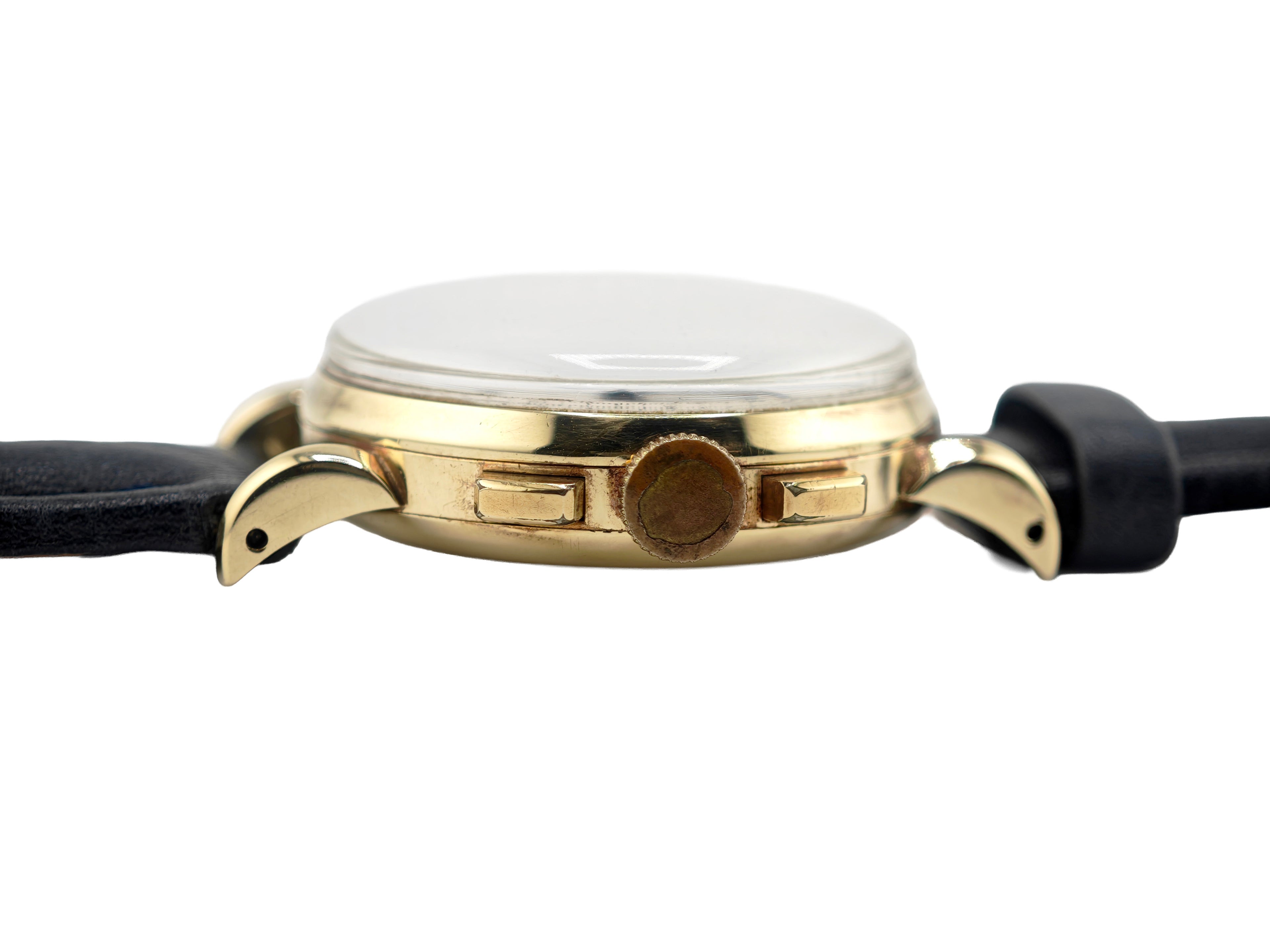 ユニバーサルジュネーブ トリコンパックス 14金無垢 Ref.52216 / Universal Geneve Tri-Compax 14K Solid Gold 1940&