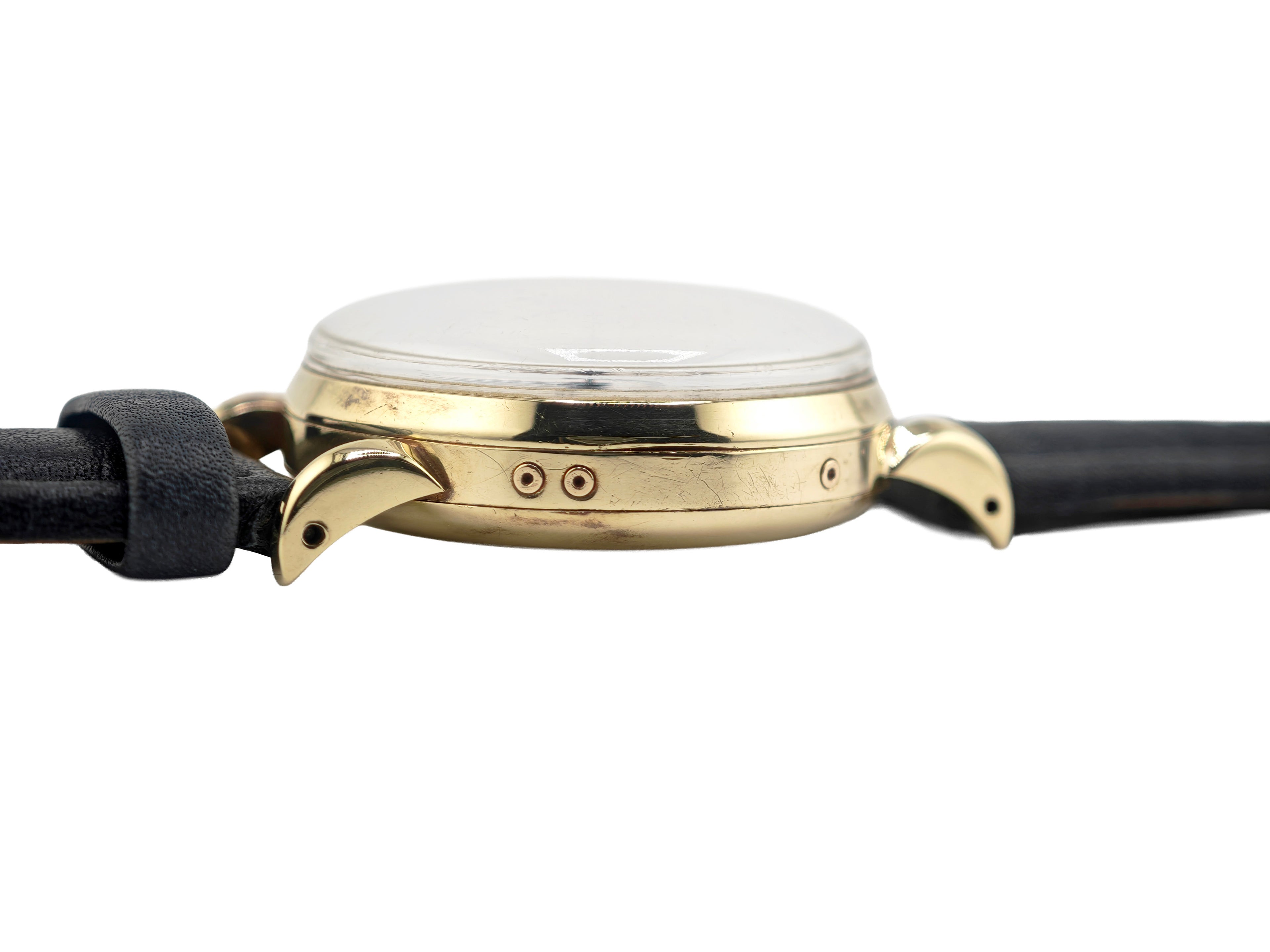 ユニバーサルジュネーブ トリコンパックス 14金無垢 Ref.52216 / Universal Geneve Tri-Compax 14K Solid Gold 1940&