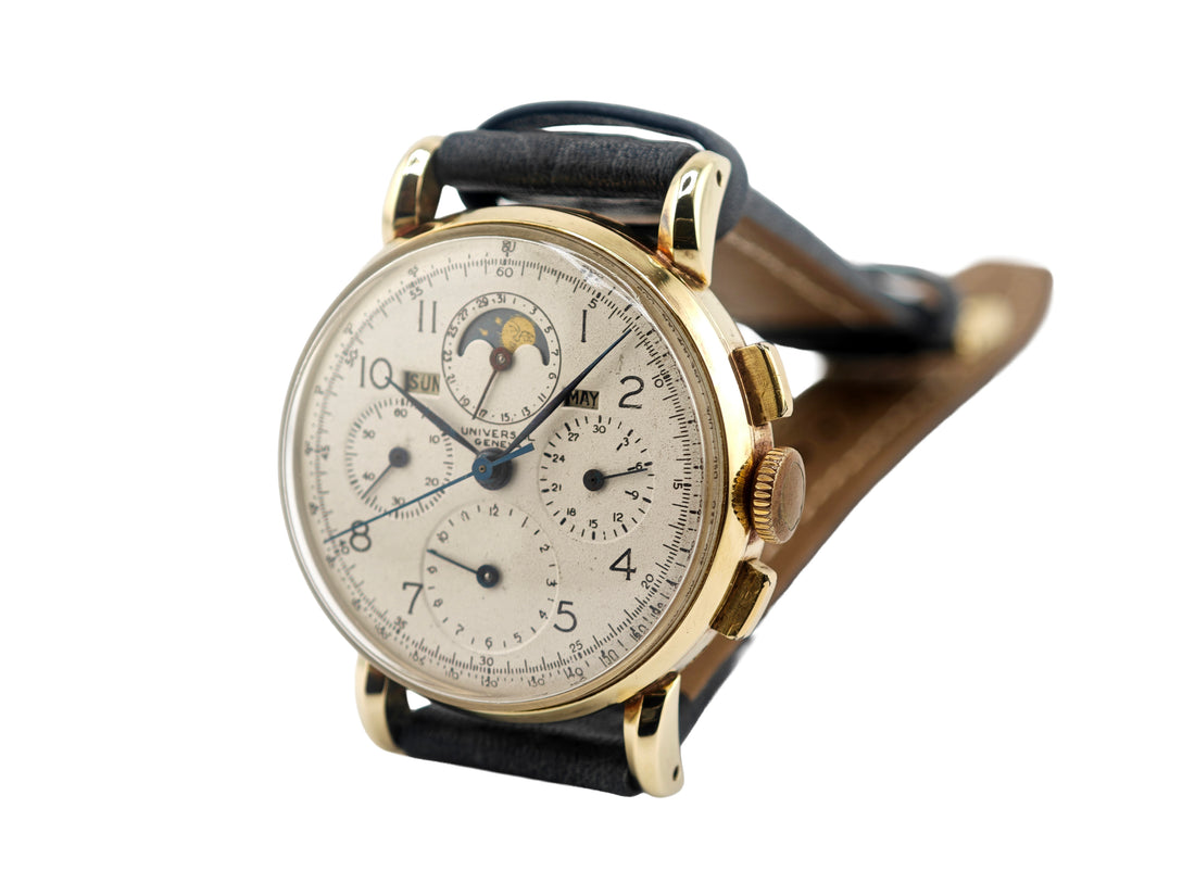 ユニバーサルジュネーブ トリコンパックス 14金無垢 Ref.52216 / Universal Geneve Tri-Compax 14K Solid Gold 1940&