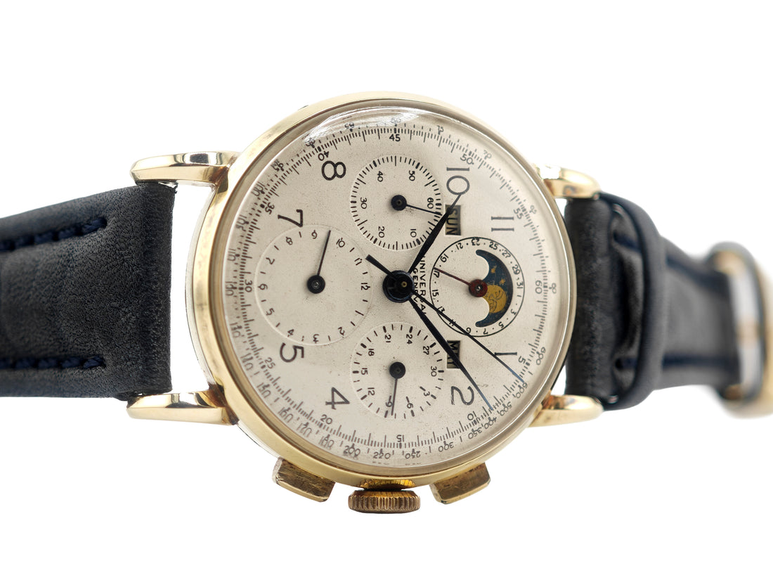 ユニバーサルジュネーブ トリコンパックス 14金無垢 Ref.52216 / Universal Geneve Tri-Compax 14K Solid Gold 1940&