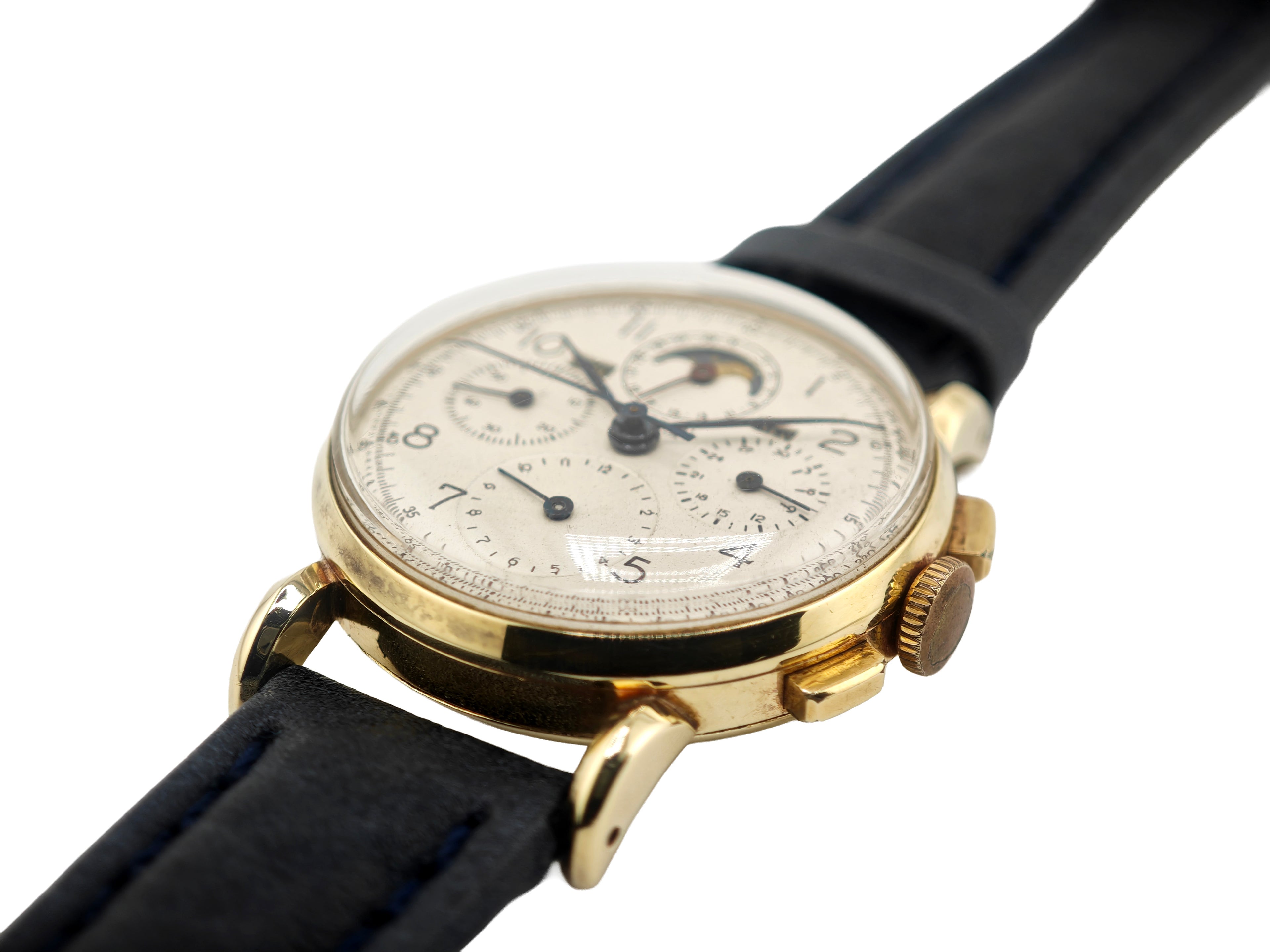 ユニバーサルジュネーブ トリコンパックス 14金無垢 Ref.52216 / Universal Geneve Tri-Compax 14K Solid Gold 1940&