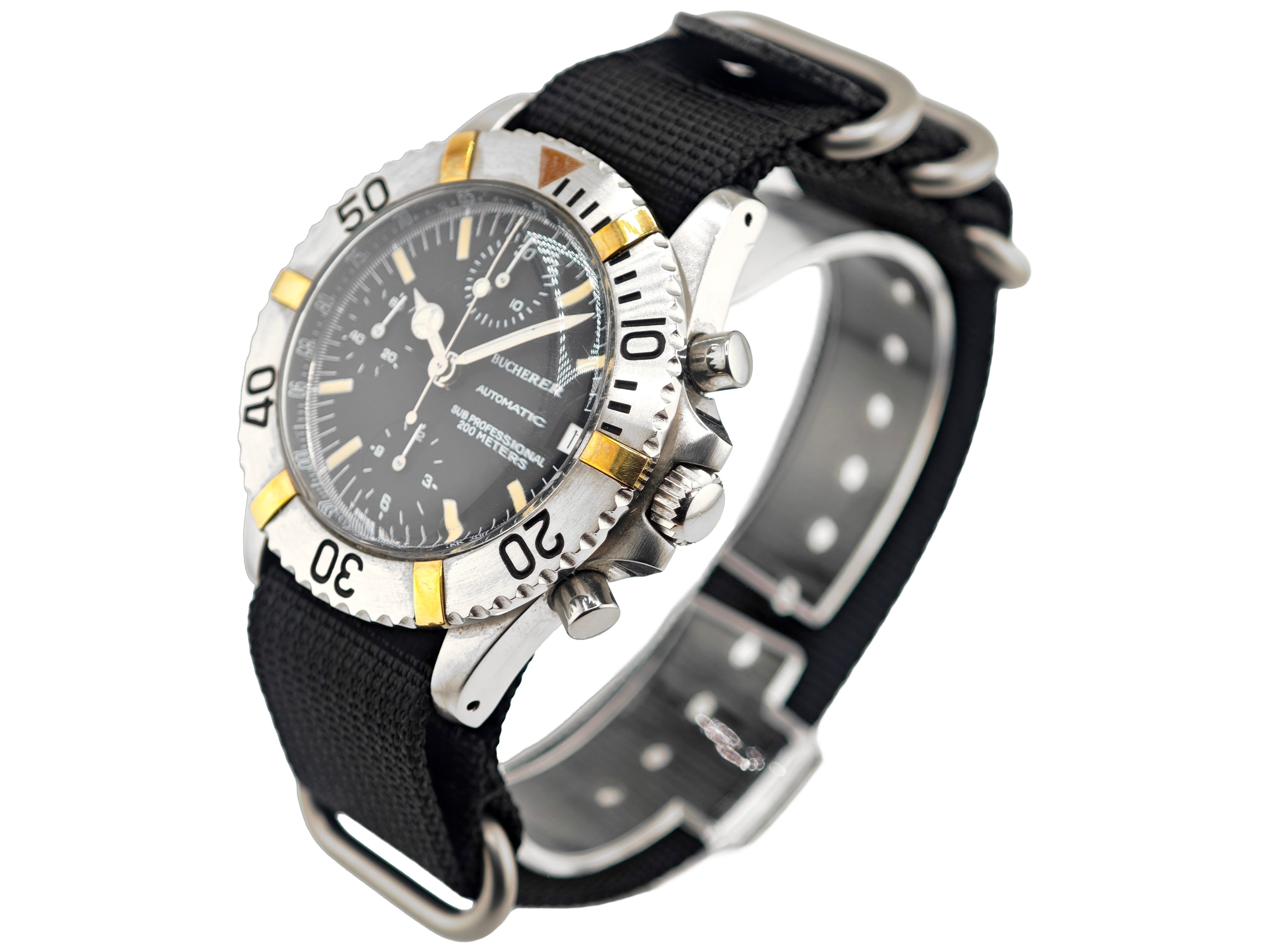 【商談中HOLD】ブヘラ サブプロフェッショナル 200M Ref.12987 / BUCHERER Sub Professional 200M