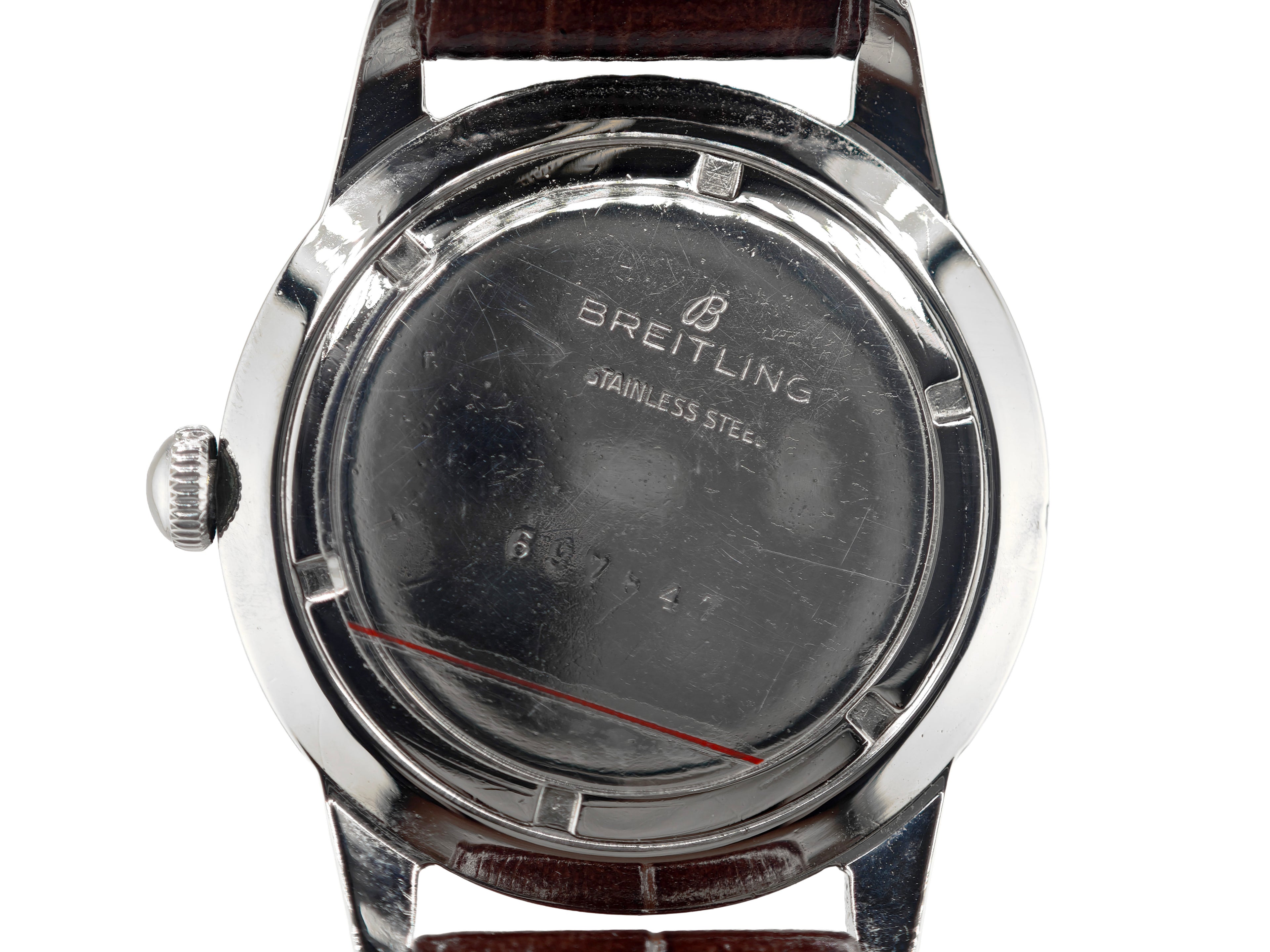 ブライトリング クサビインデックス マットダイヤル REF.2907 31 Cal.Venus 220 / BREITLING Vintage Matte Black Dial