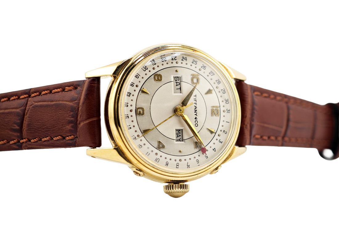 Tiffany&Co by MOVADO ポインターデイト トリプルカレンダー 18K無垢 Ref.4919 / Triple Calendar 18K Solid Gold 1950&