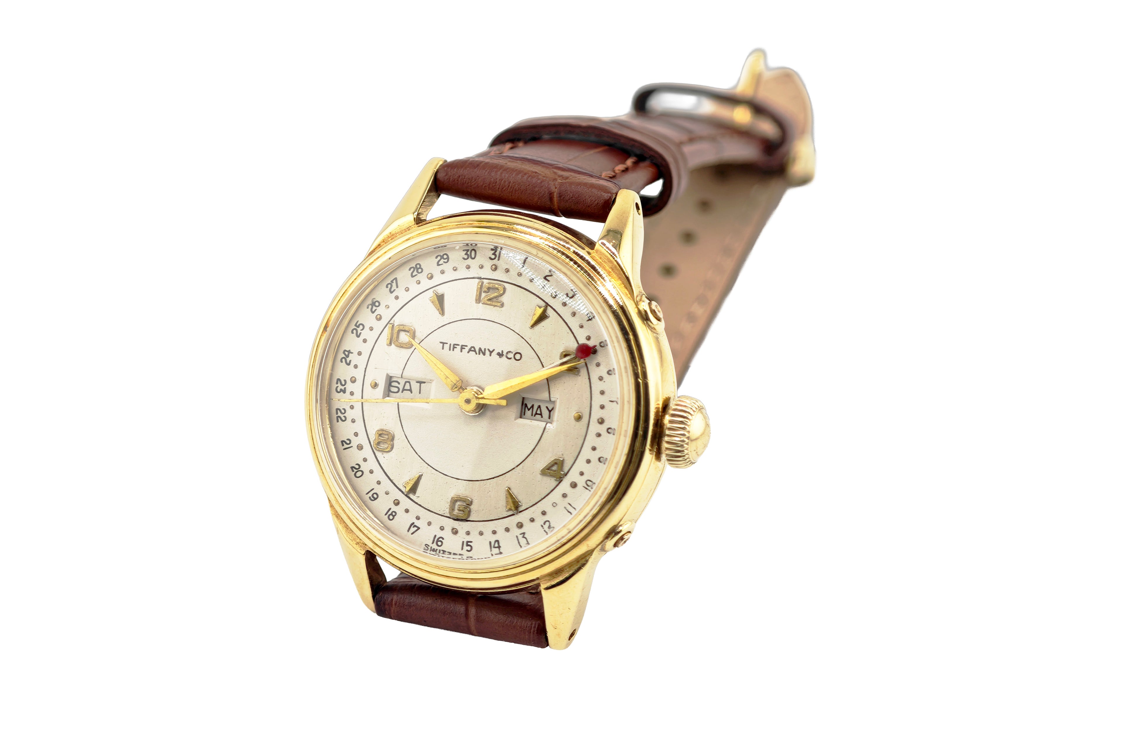 Tiffany&Co by MOVADO ポインターデイト トリプルカレンダー 18K無垢 Ref.4919 / Triple Calendar 18K Solid Gold 1950&