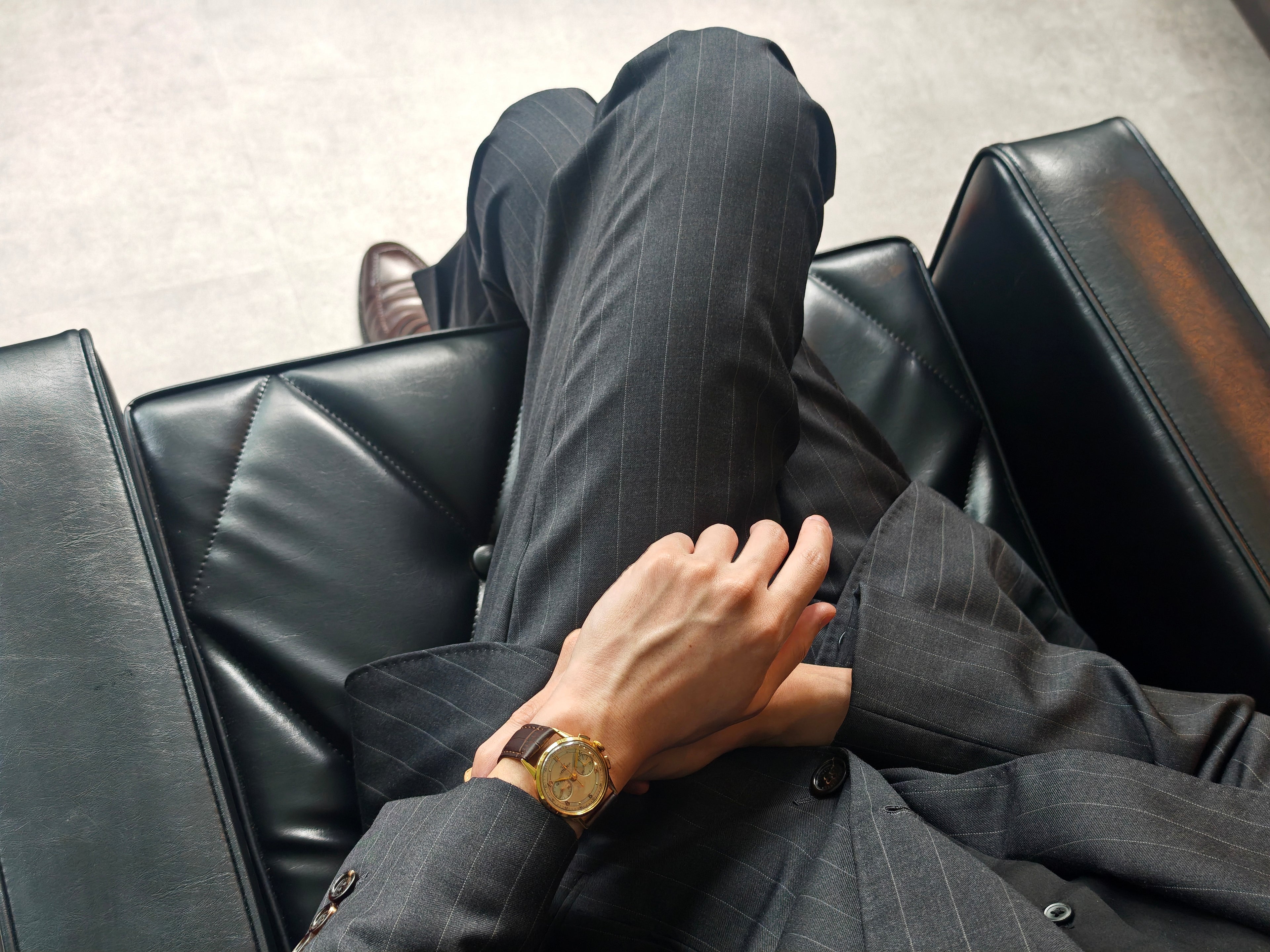 レマニア K18無垢 ヴィンテージクロノグラフ / LEMANIA 2reg Vintage Chronograph K18 YELLOW GOLD Cal.Ch27