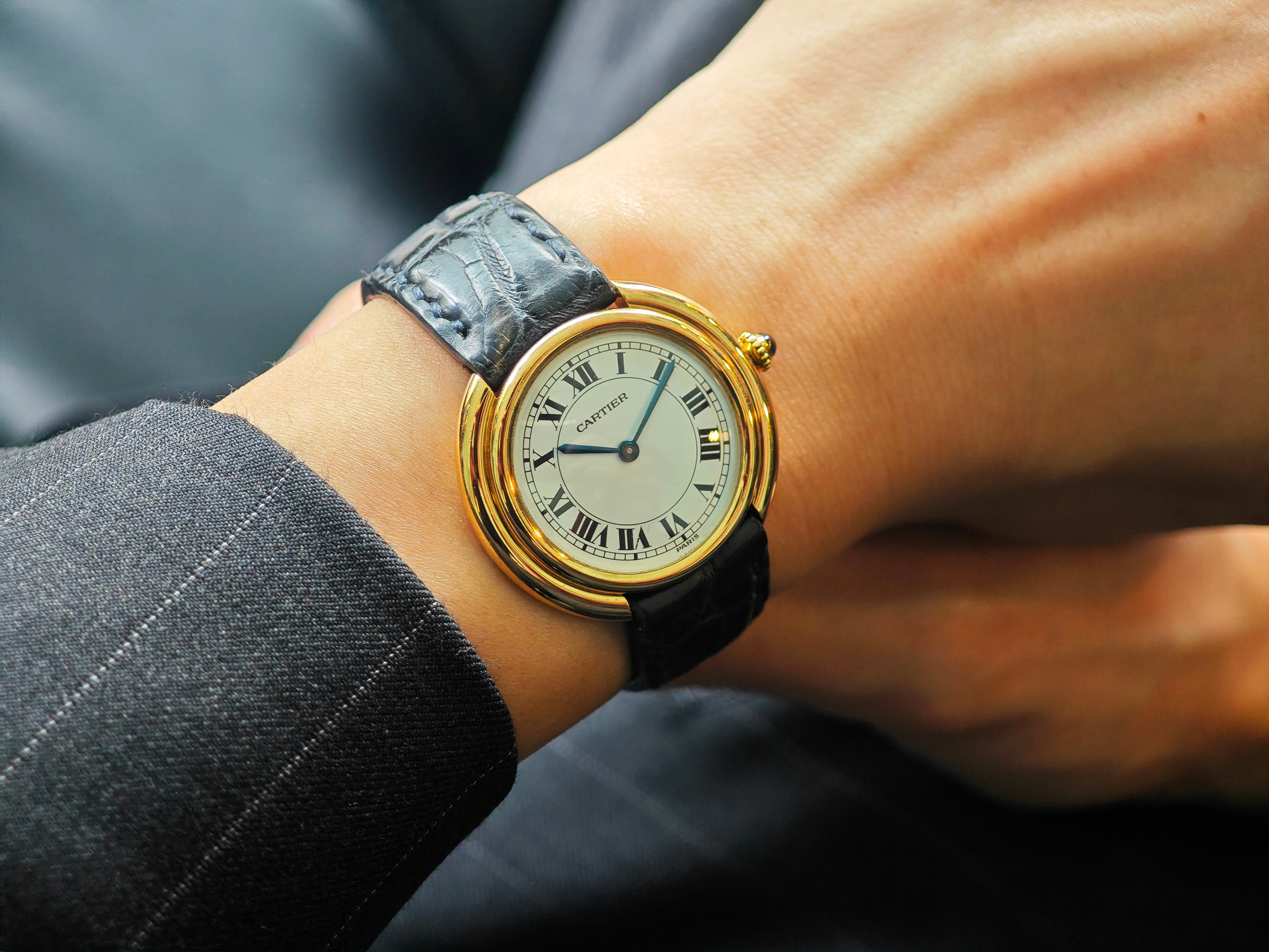 カルティエ ヴァンドームLM PARIS文字盤 Ref.78090 / Cartier Vendome Jumbo 1970&