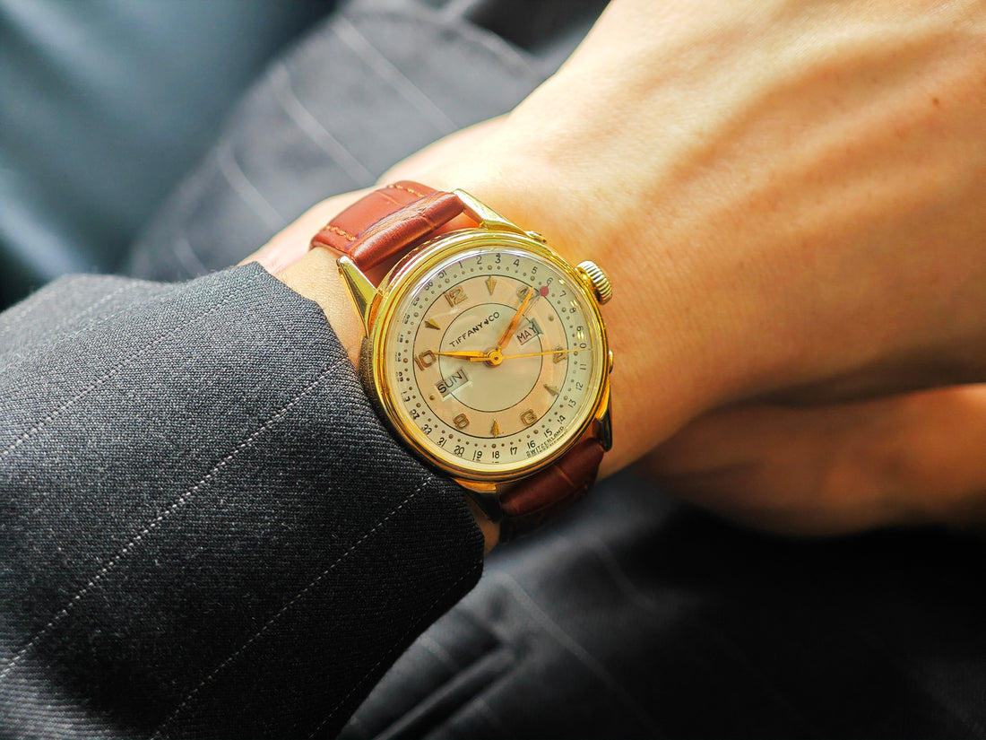 Tiffany&Co by MOVADO ポインターデイト トリプルカレンダー 18K無垢 Ref.4919 / Triple Calendar 18K Solid Gold 1950&