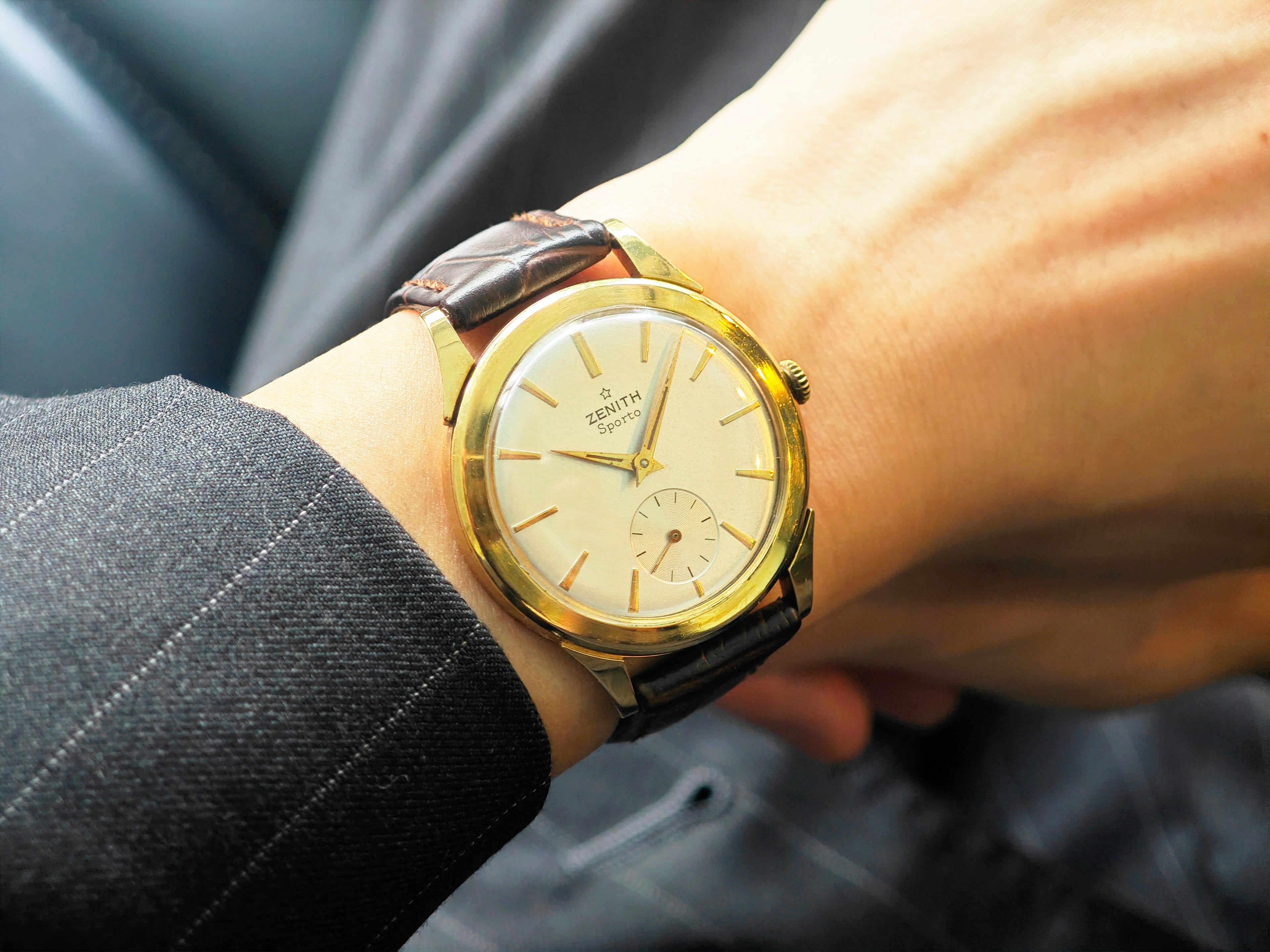 ゼニス スポルト 18K無垢 / ZENITH SPORTO 18K SOLID GOLD Cal.40T 1950&