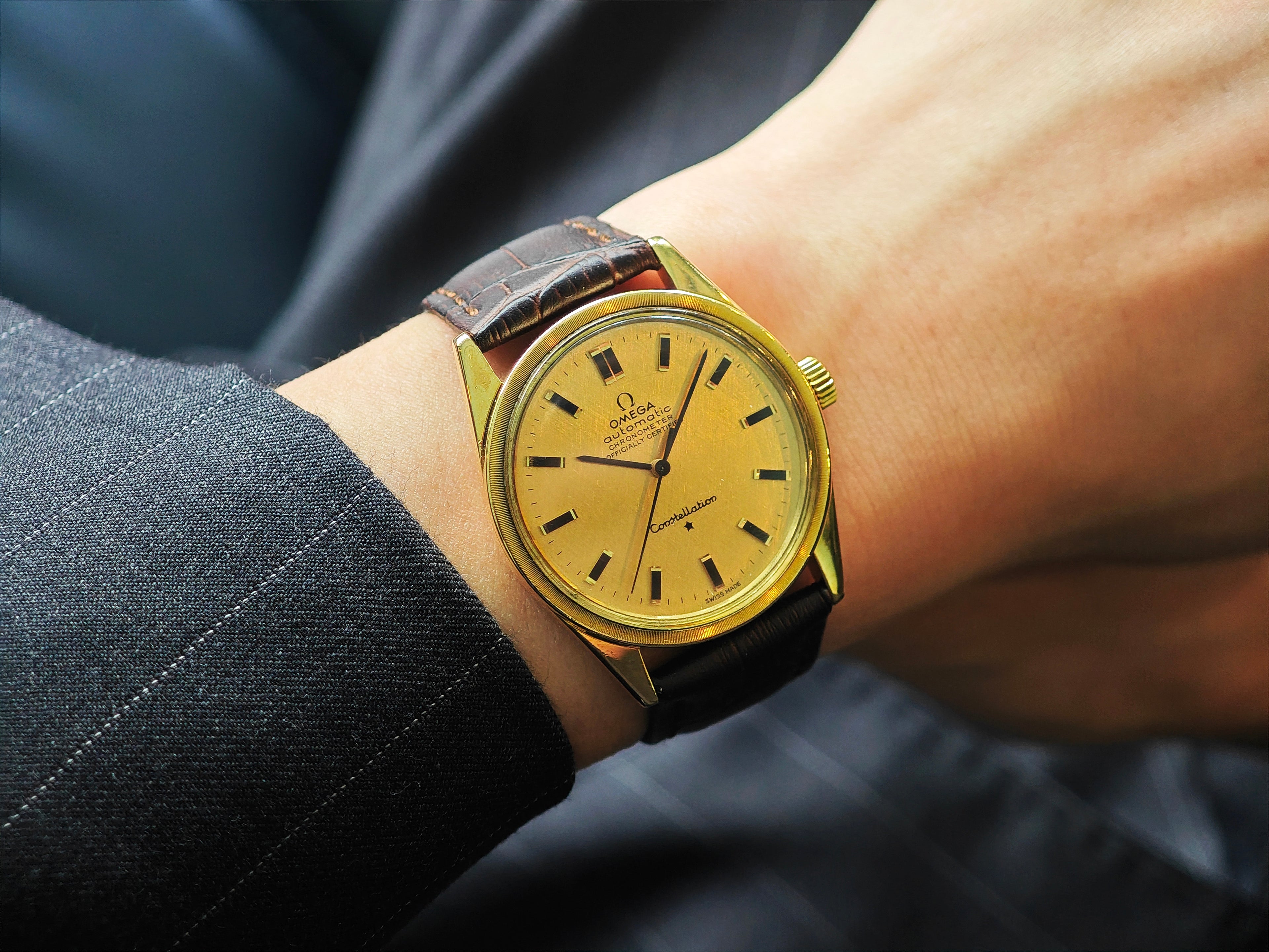 オメガ コンステレーションクロノメーター K18無垢 Ref.167.021 / OMEGA Constellation Chronometer 18K Cal.712