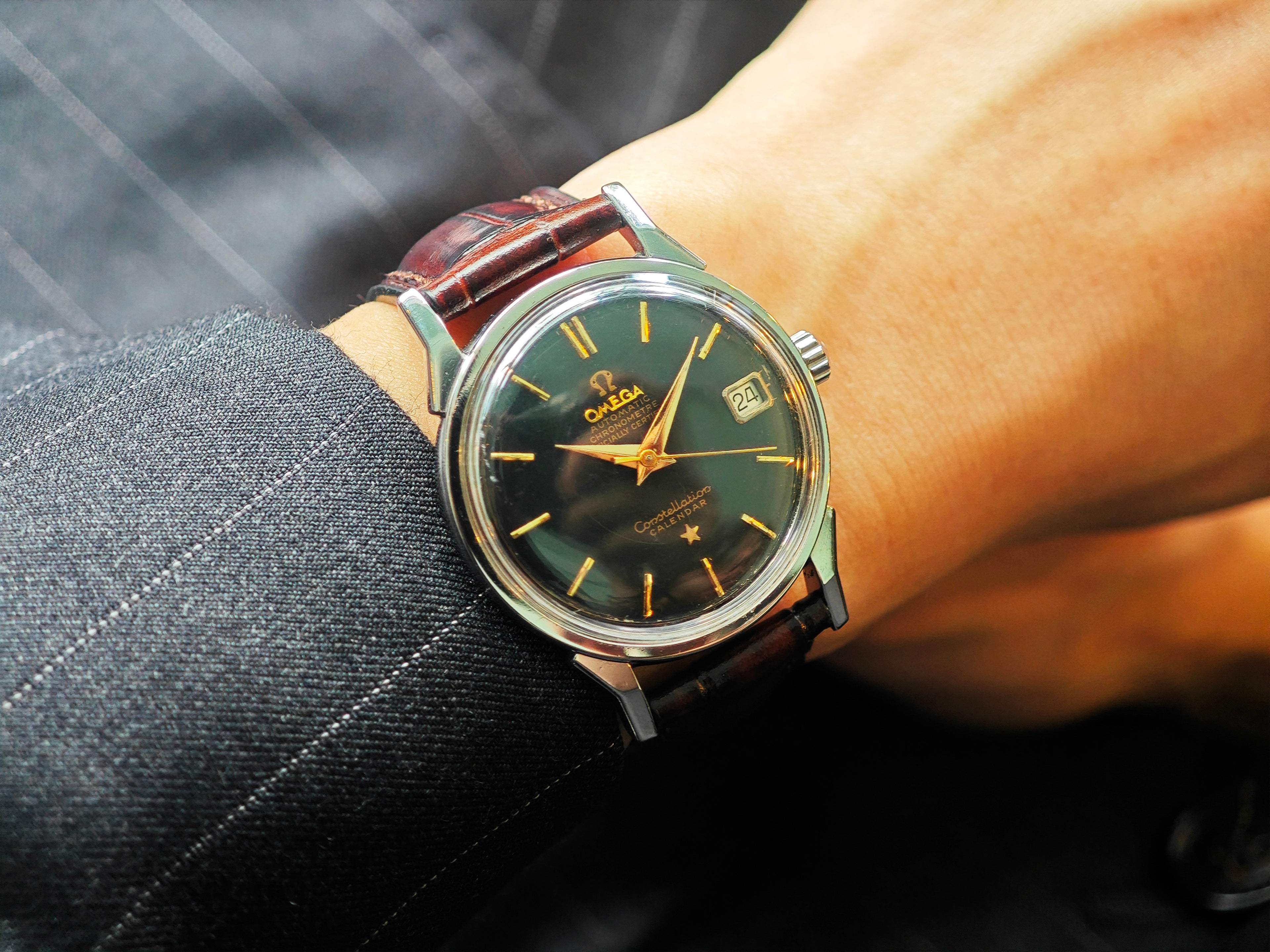 オメガ コンステレーションクロノメーター デイト マットダイヤル Ref.14902 62 SC Cal.561 / OMEGA Constellation Chronometer date