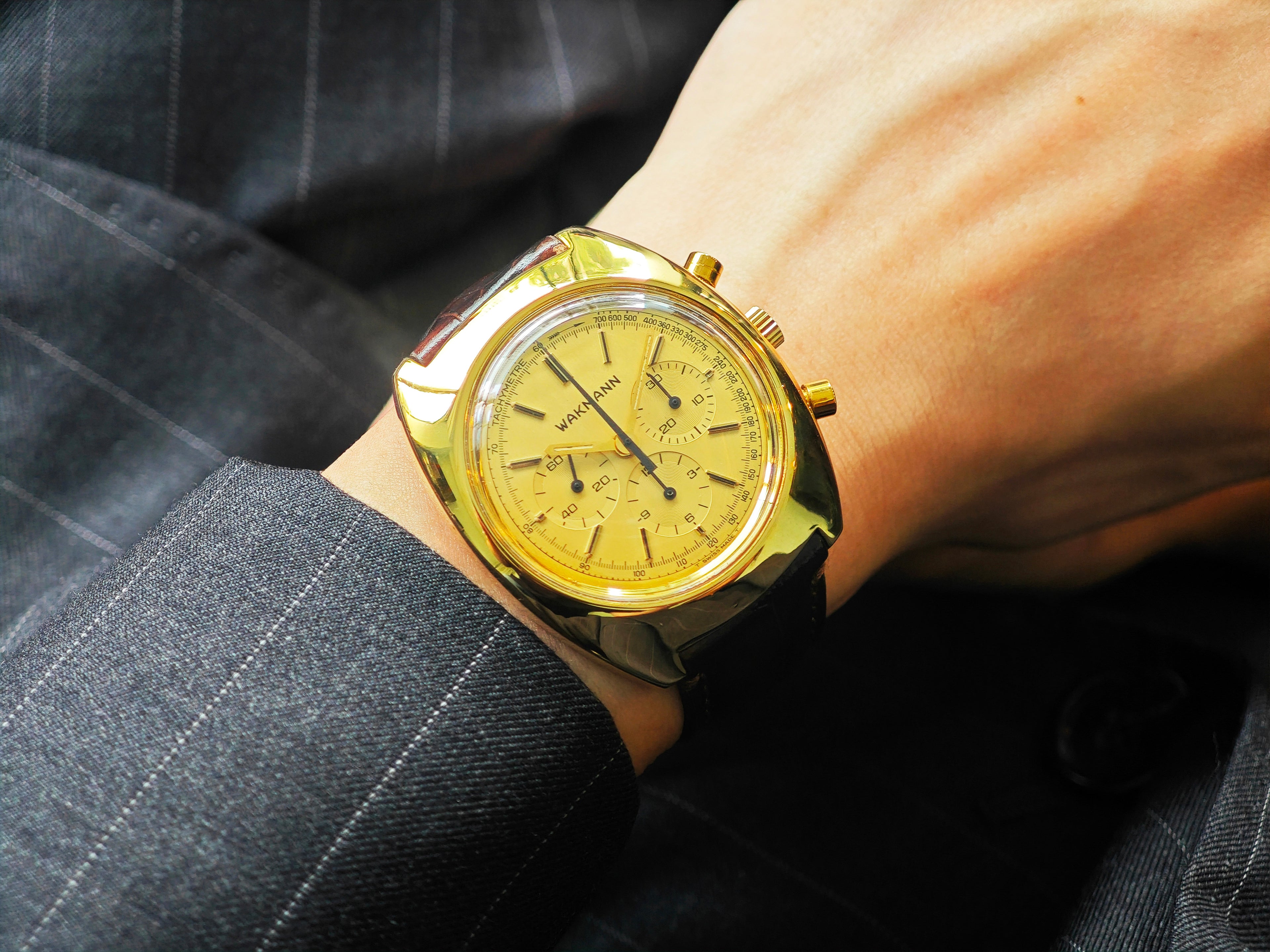 ワックマン=ブライトリング ロングプレイング/ WAKMANN Ref.9657 Cal.LEMANIA1873(OMEGA861)