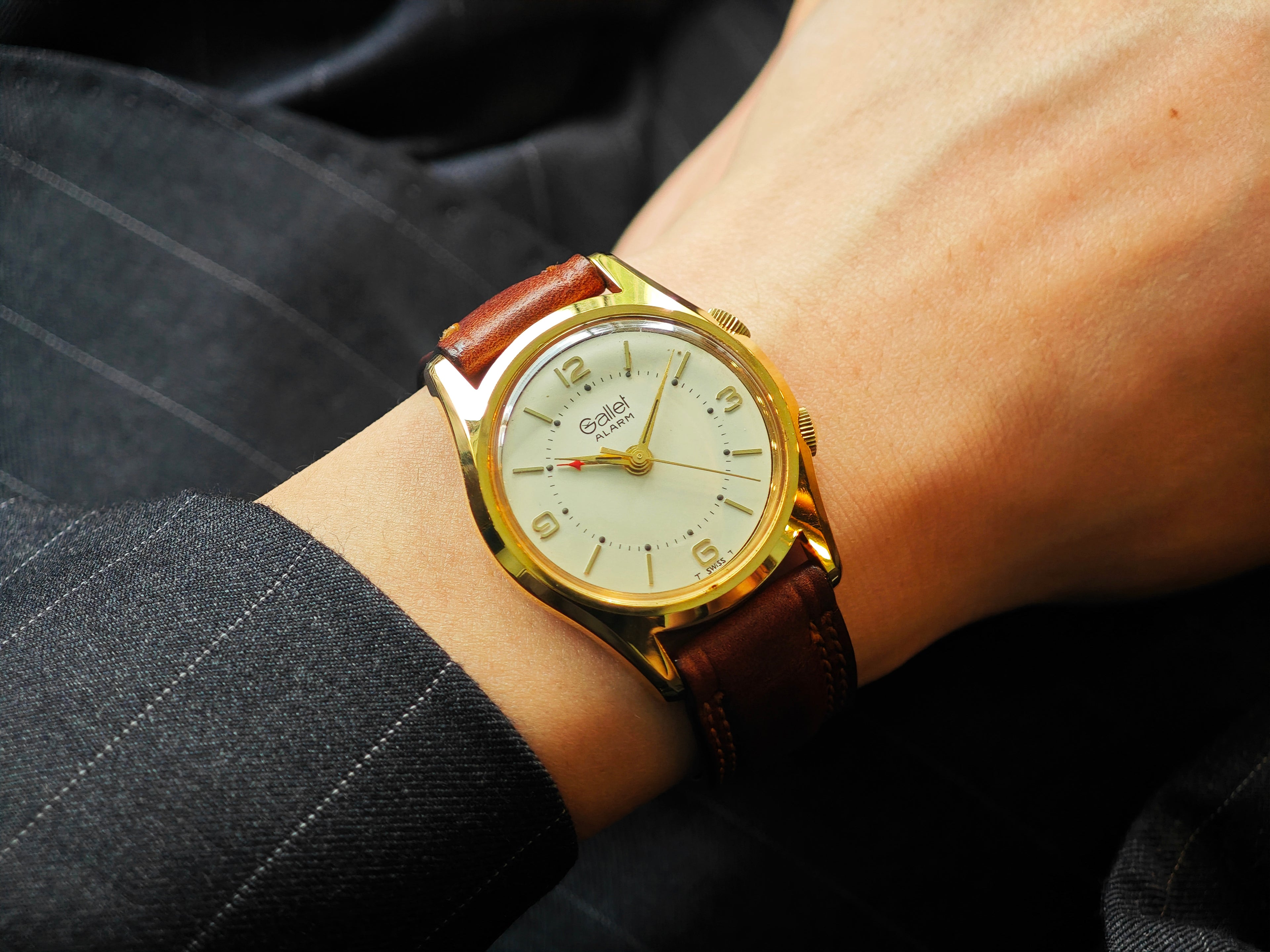 ギャレット アラームウォッチ Cal.A.Schild 1475 / GALLET 1950s Alarm watch