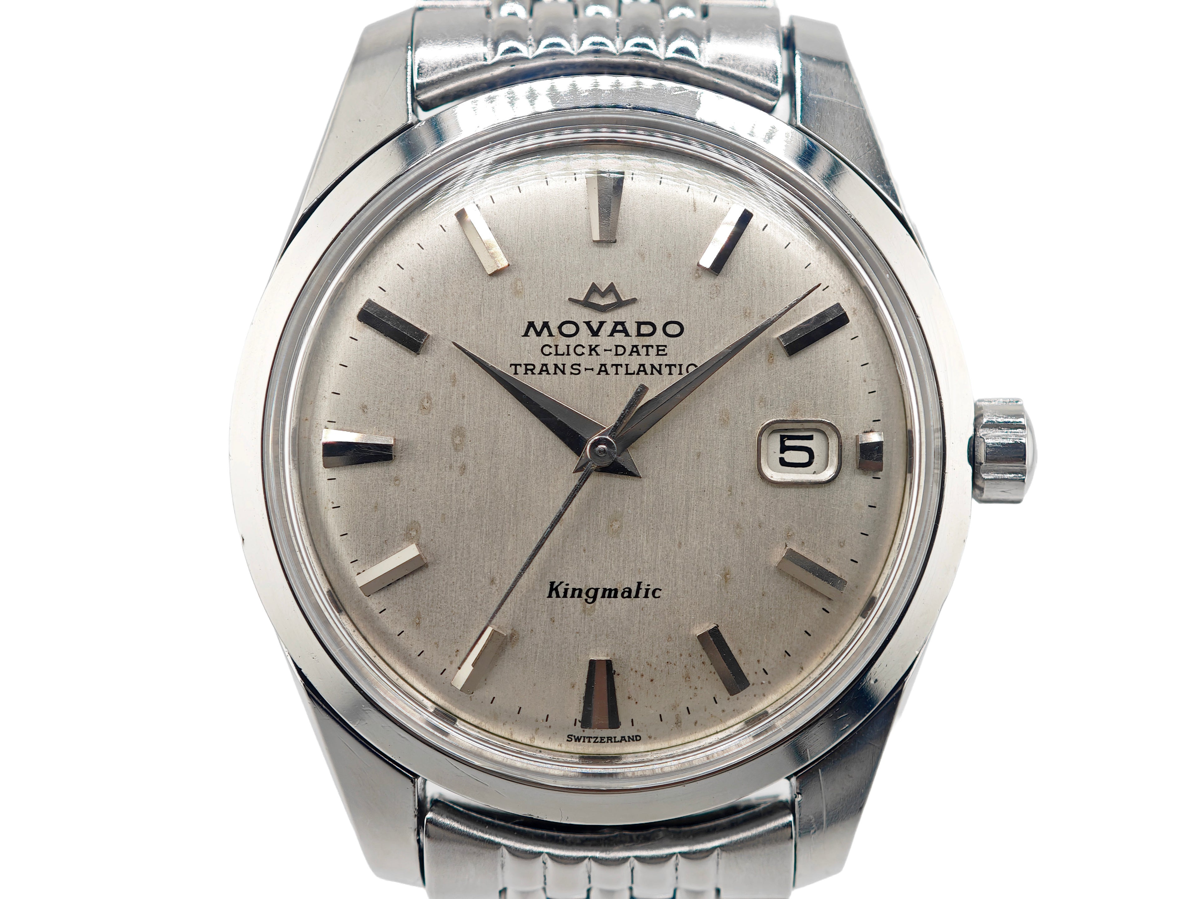 モバード キングマチック クリックデイト Ref.J15292 / MOVADO CLICK-DATE TRANS-ATLANTIC KINGMATIC 1960&