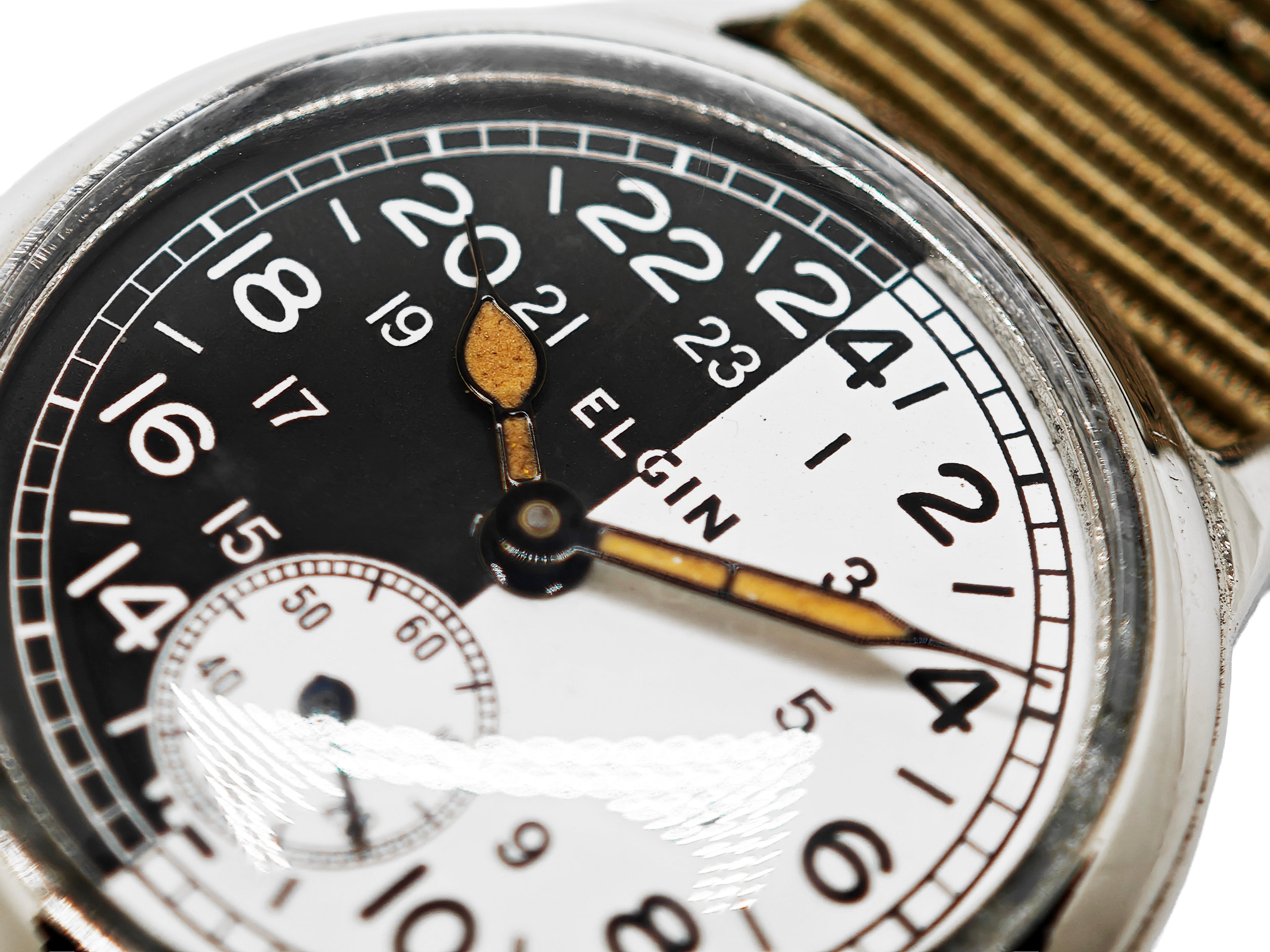 エルジン アメリカ軍用 ミリタリーウォッチ 24時間時計 / ELGIN MILITARY DAY&NIGHT 24 HOURS WATCH