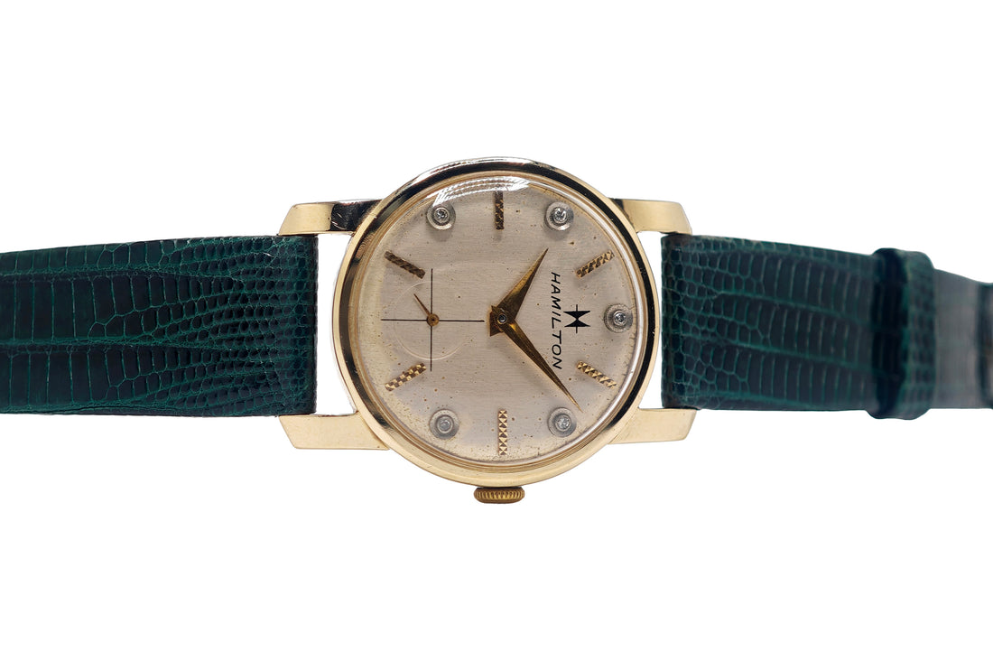 ハミルトン 14金無垢 スモールセコンド / HAMILTON 14K SOLID GOLD Cal.730