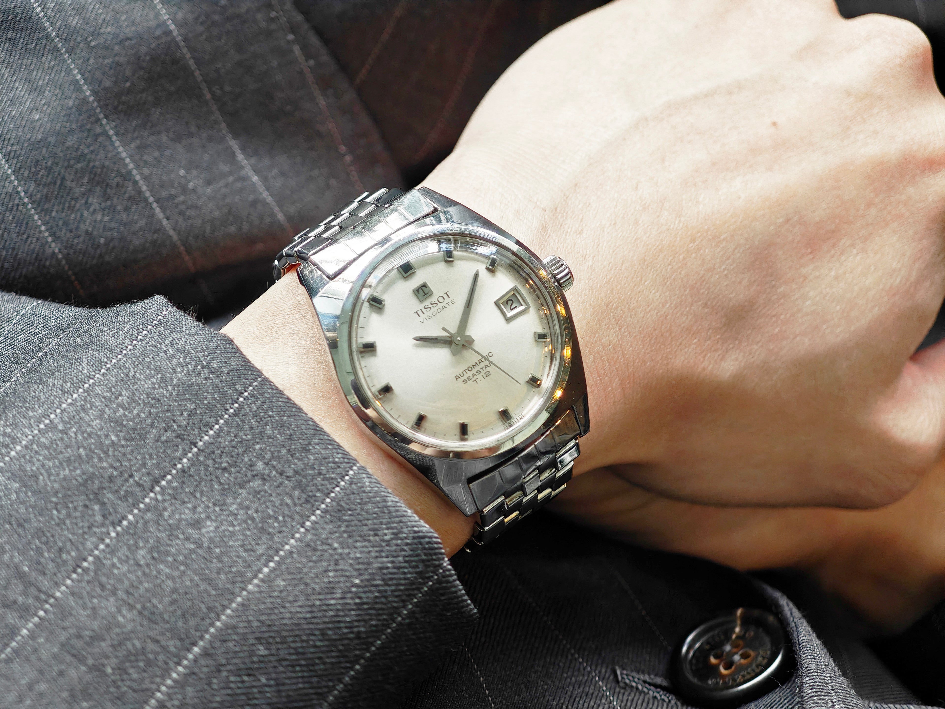 ティソ ヴィソデイト シースター T.12 ゲイフレアーブレス Ref.43514 / TISSOT VISODATE SEASTAR T.12 Gay Freres Elastic Bracelet