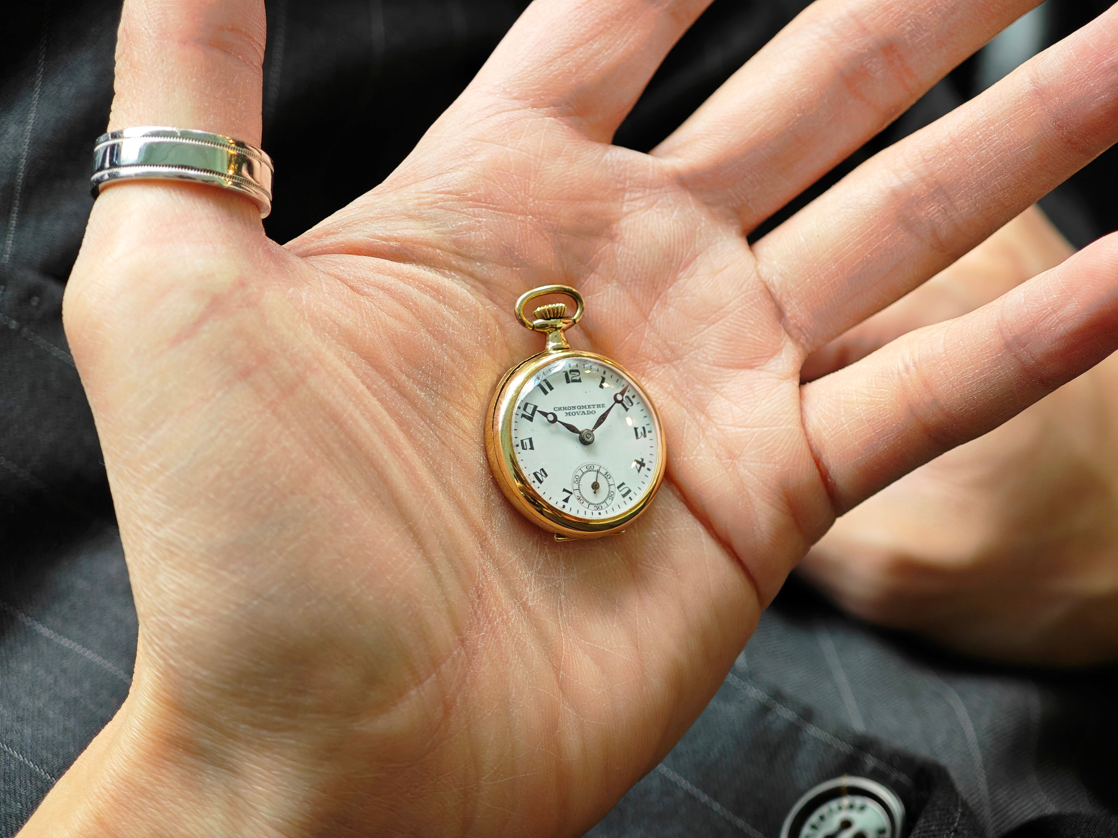 モバード 金無垢 懐中時計 ポケットウォッチ / MOVADO Pocket watch