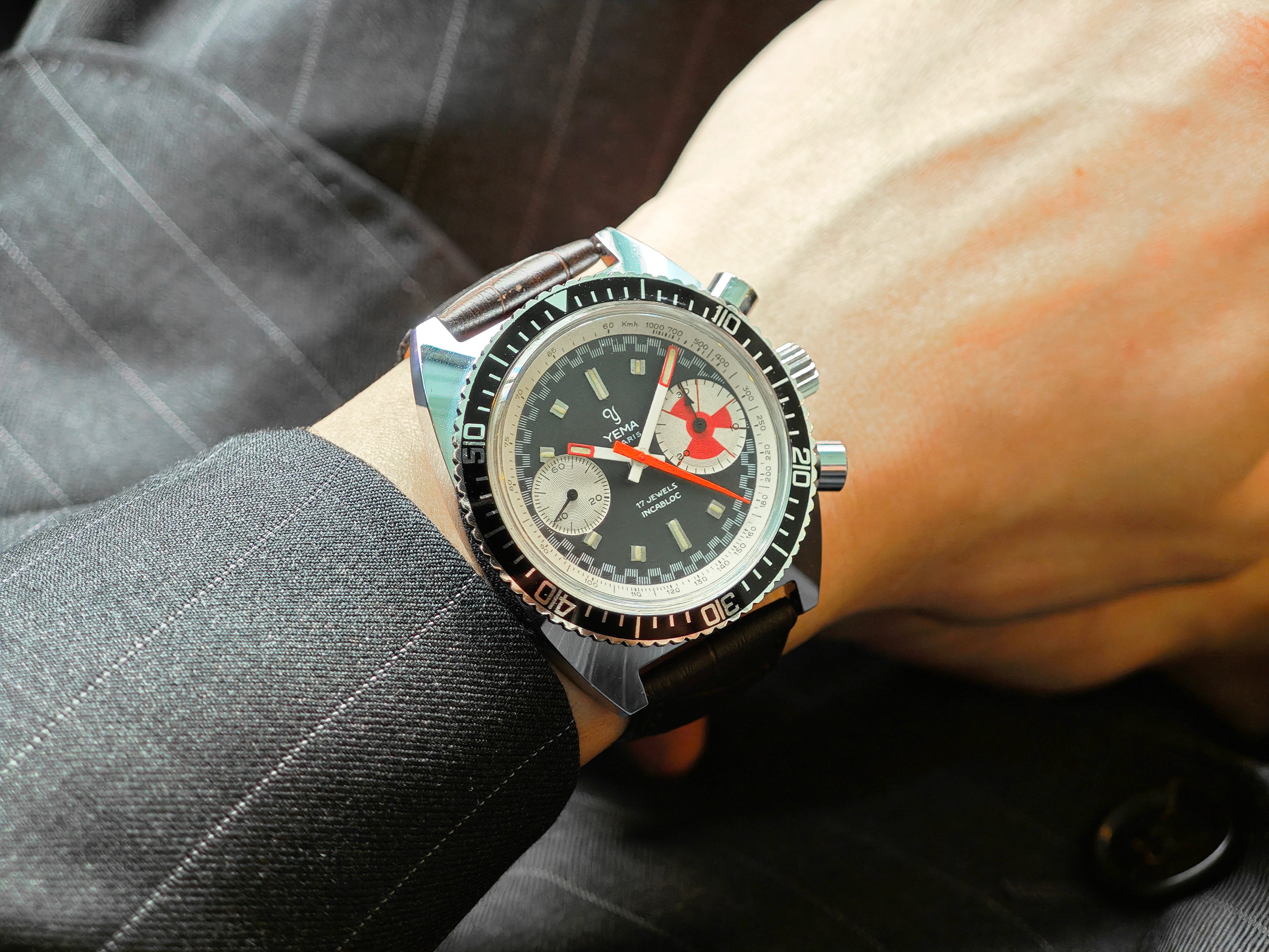 イエマ スー・マリーン レッドアイ / YEMA SOUS-MARINE RED-EYE Ref.311122 Cal.Valjoux 7733