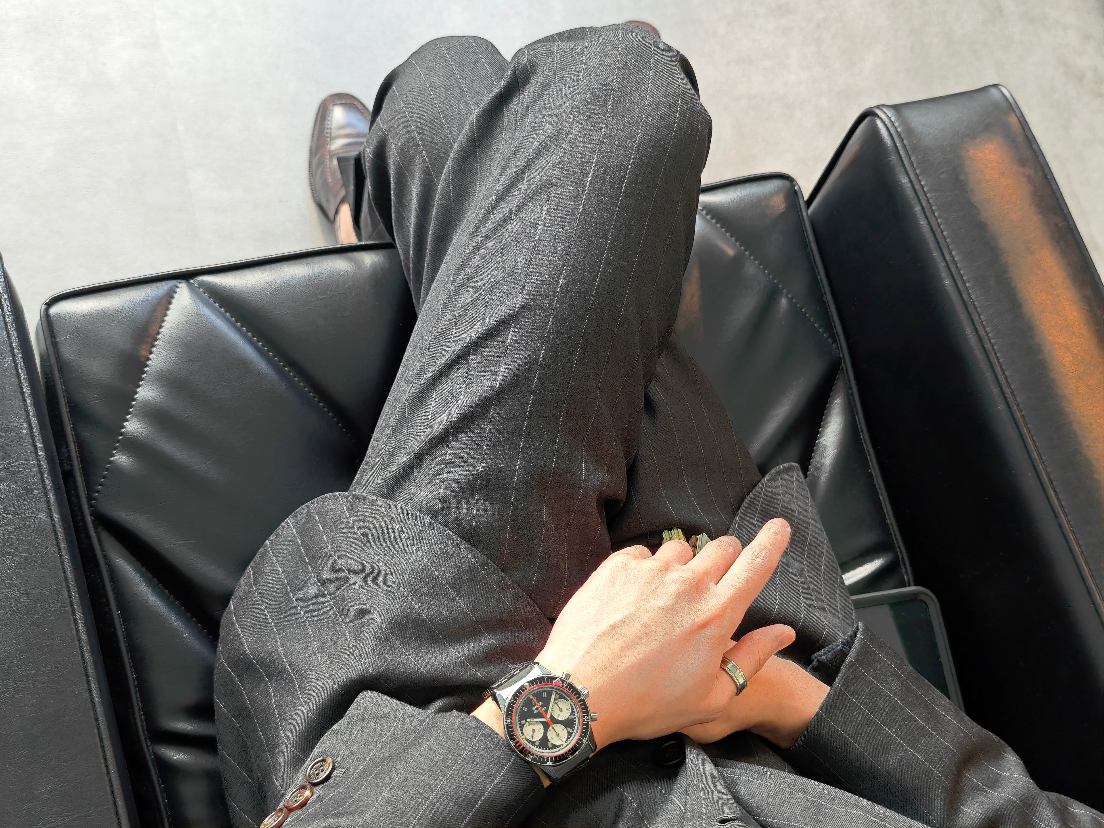 エニカ アクアグラフ 逆パンダダイアル Cal.バルジュー72 / ENICAR AQUAGRAPH Ref.072-02-02 Cal.Valjoux72