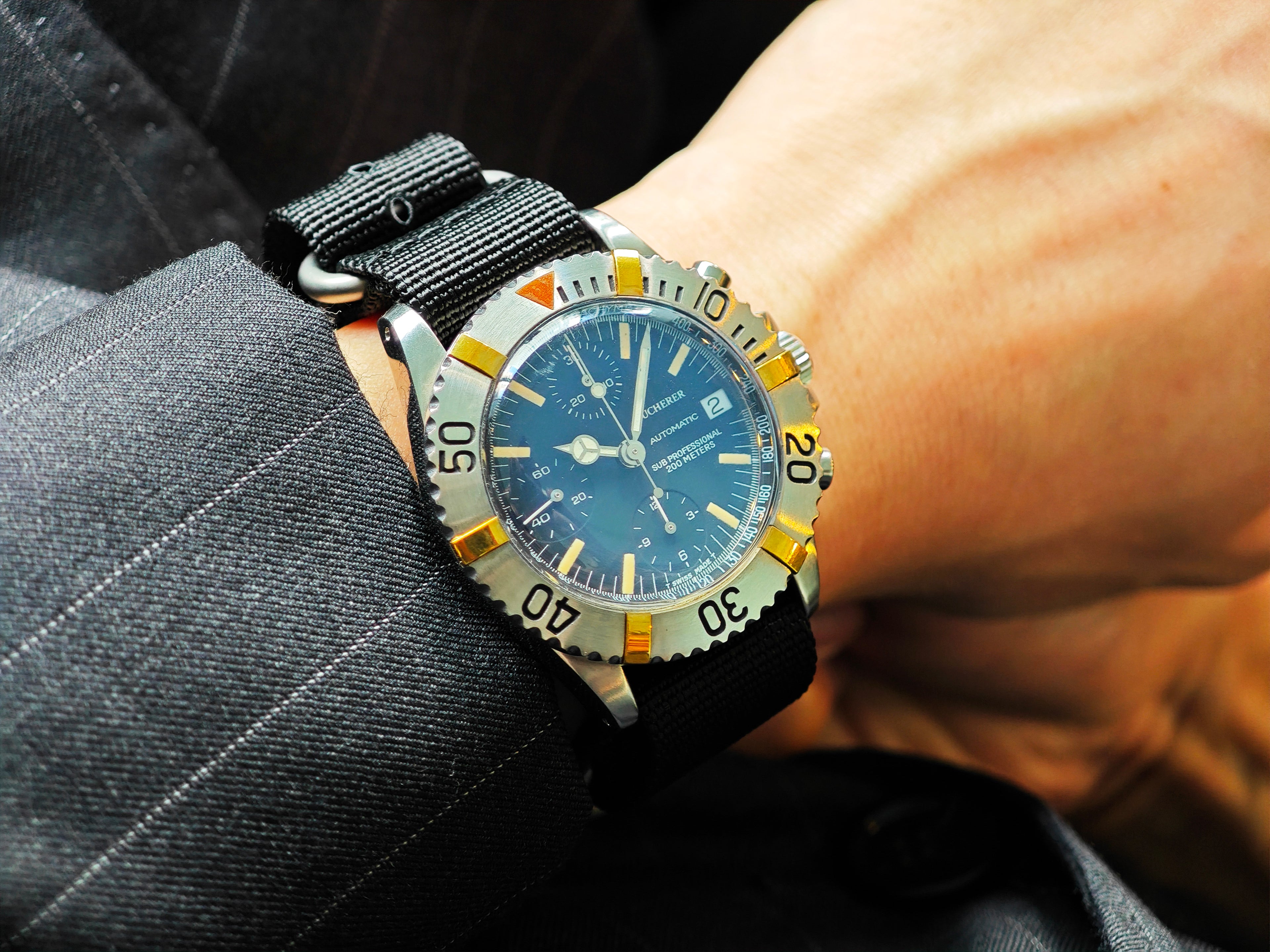 【商談中HOLD】ブヘラ サブプロフェッショナル 200M Ref.12987 / BUCHERER Sub Professional 200M