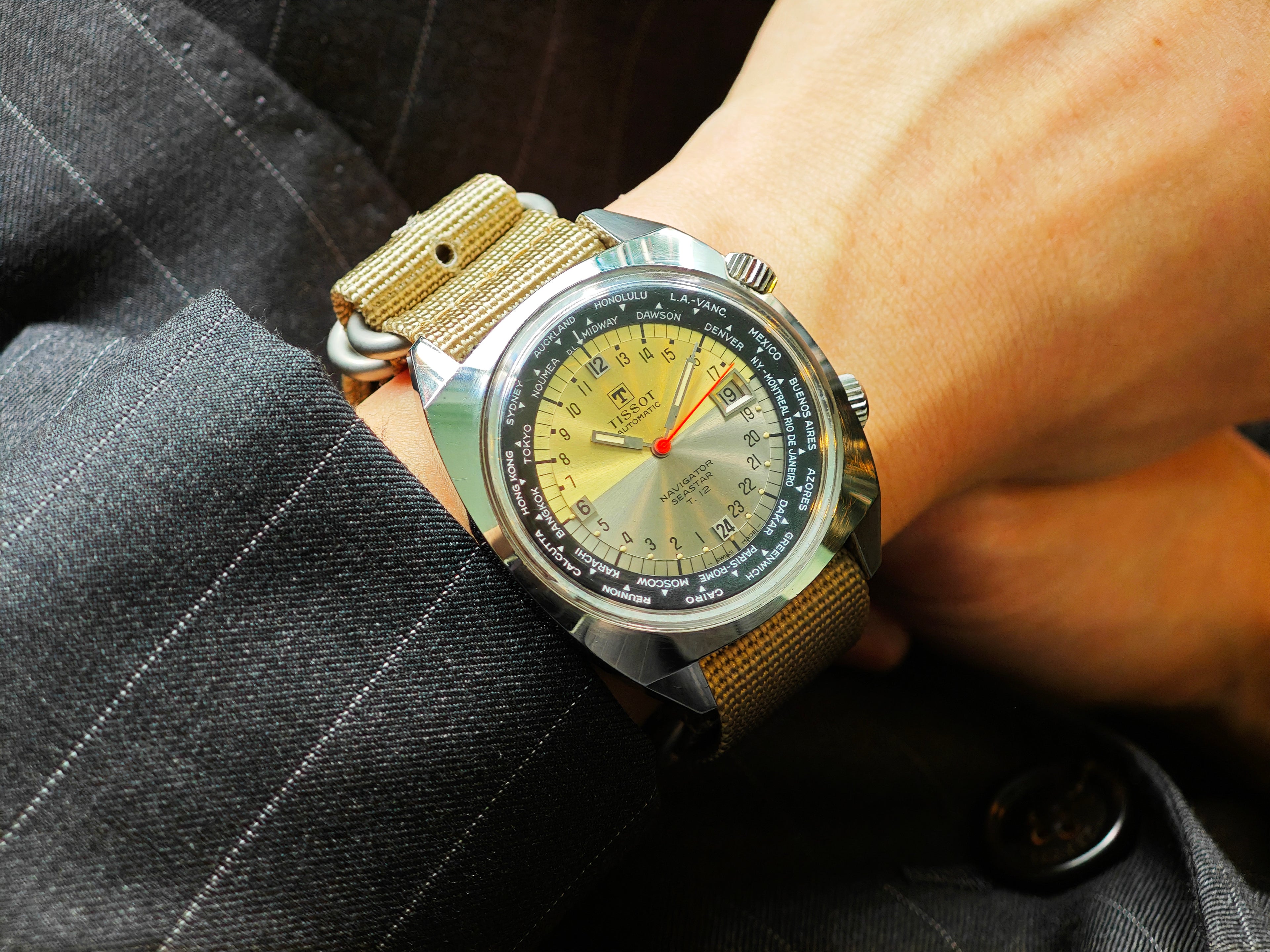 ティソ ナビゲーター シースター T12 ワールドタイム Ref.44566-2 / TISSOT Navigator Seastar T12 24Hours World timer