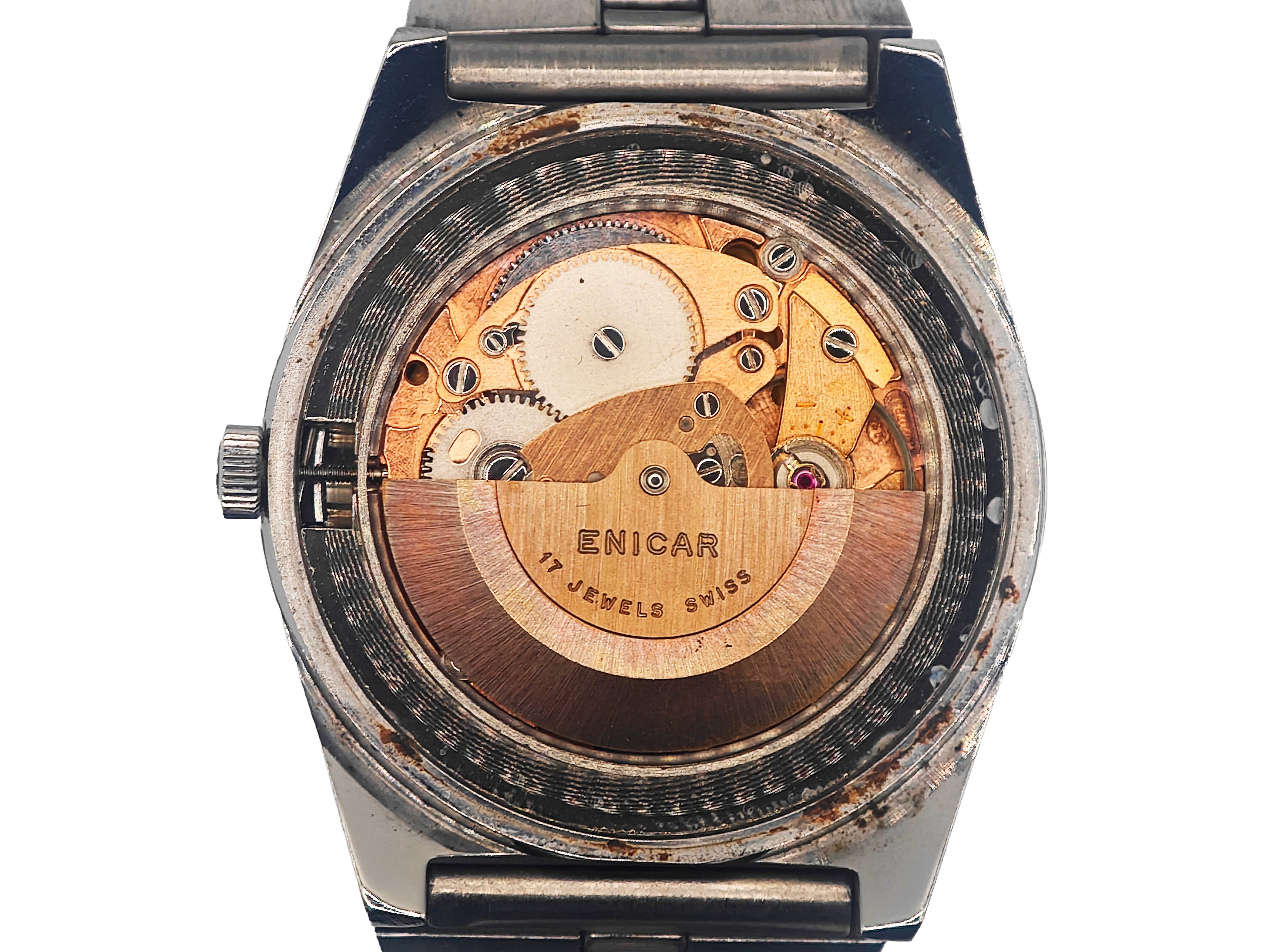 エニカ ジャンピングアワー Ref.119-01-01 / ENICAR AUTOMATIC JUMP HOURS cal.AS 2072