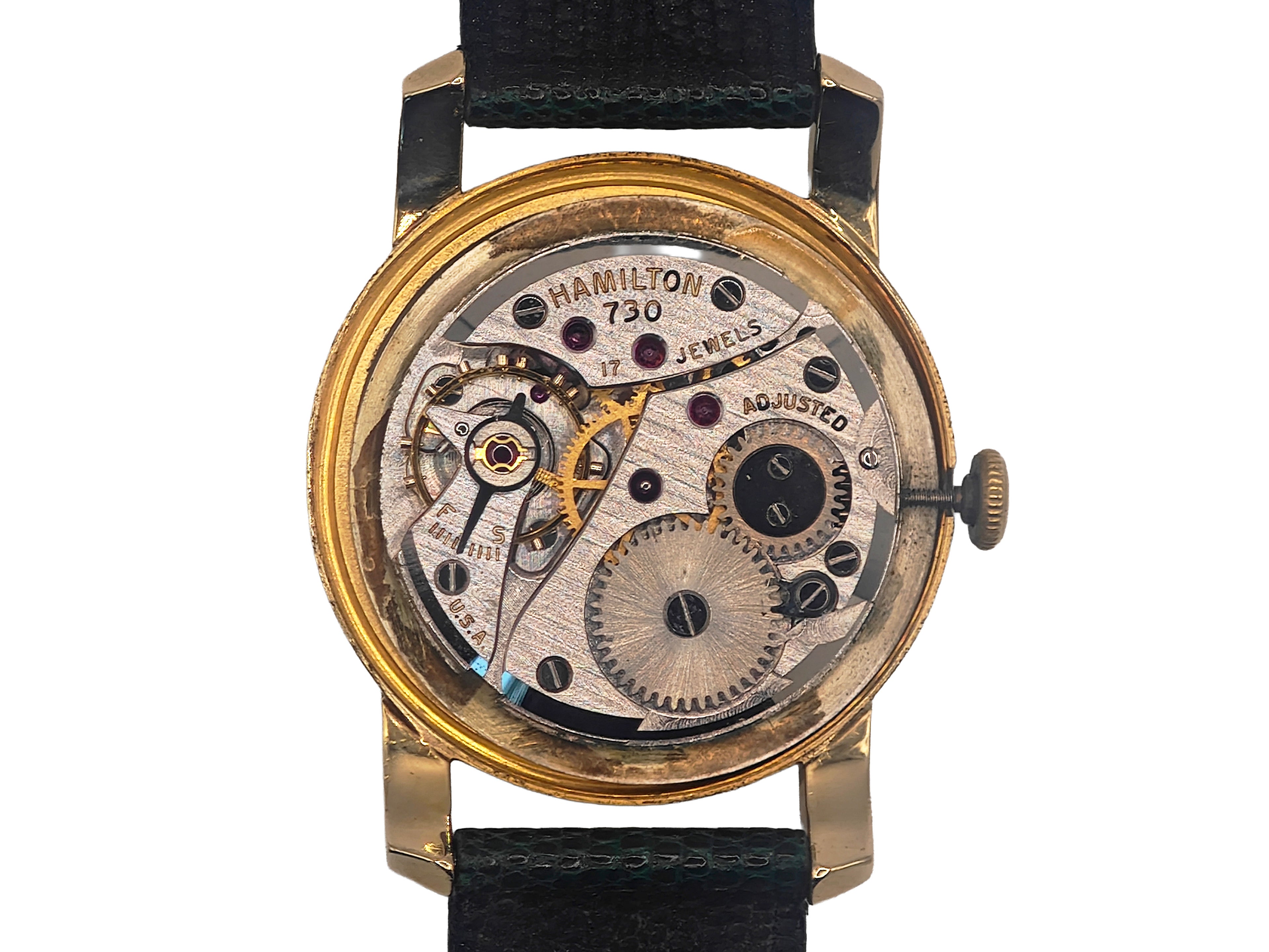 ハミルトン 14金無垢 スモールセコンド / HAMILTON 14K SOLID GOLD Cal.730