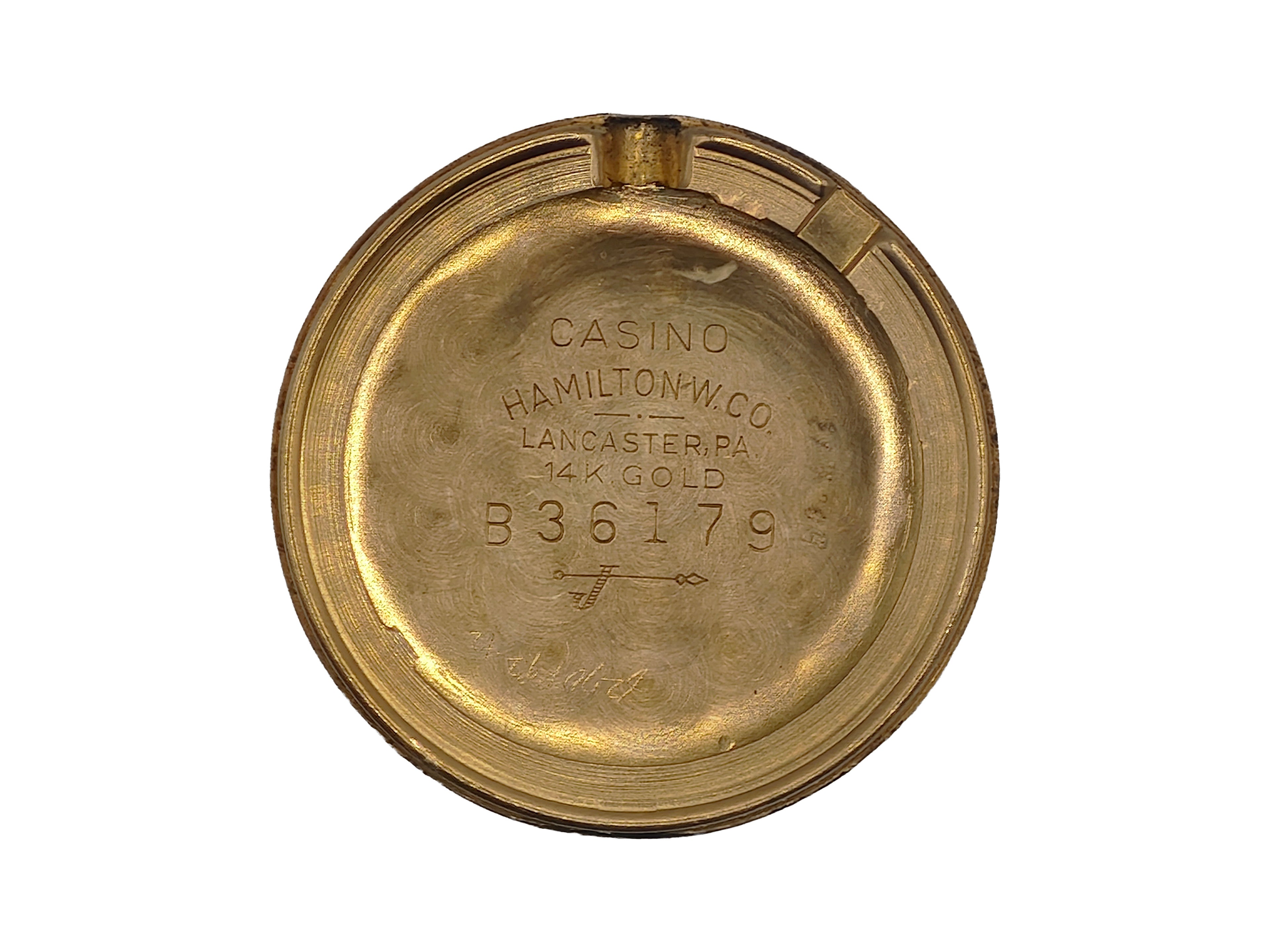 ハミルトン 14金無垢 スモールセコンド / HAMILTON 14K SOLID GOLD Cal.730