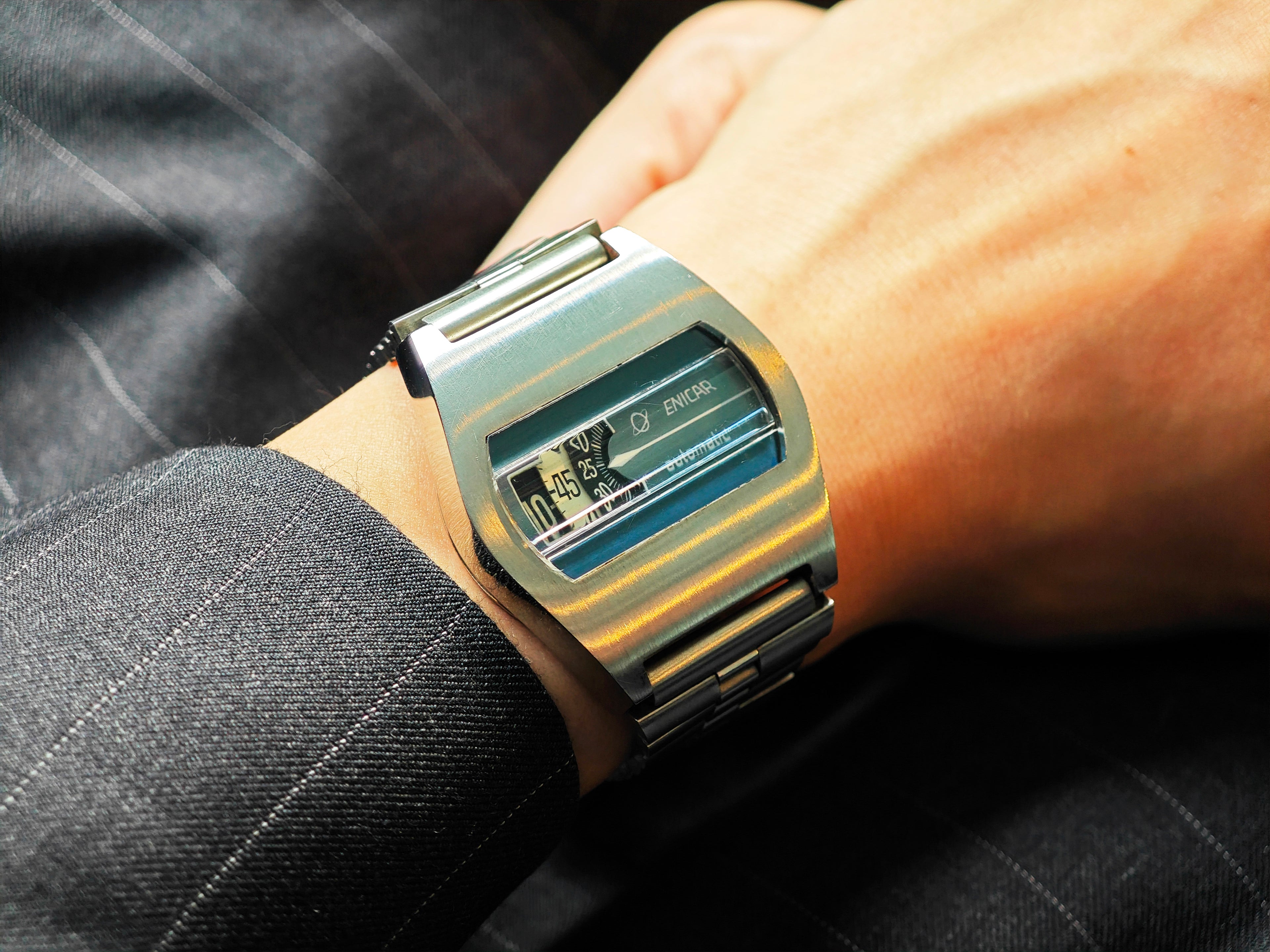 エニカ ジャンピングアワー Ref.119-01-01 / ENICAR AUTOMATIC JUMP HOURS cal.AS 2072