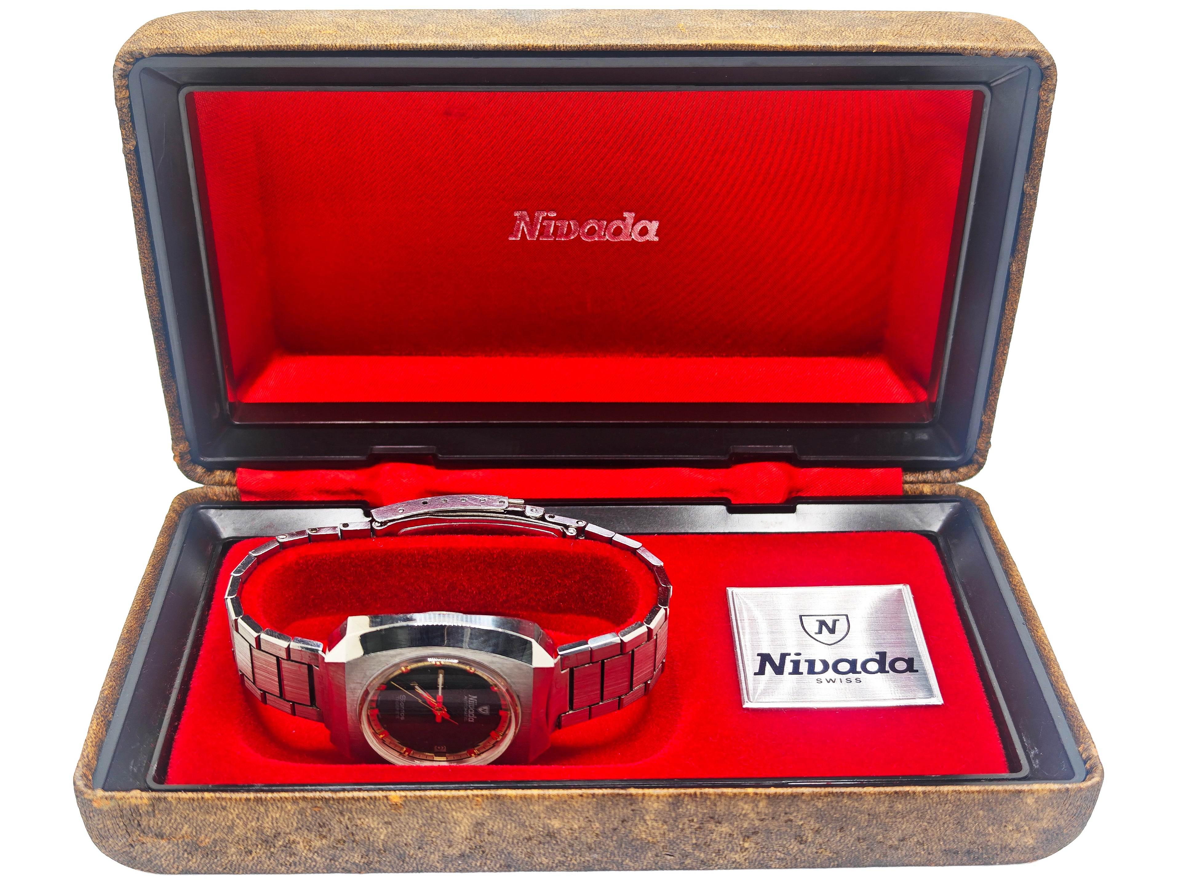 ニバダ サントス ブラッドストーンダイヤル / NIVADA Santos TIGER EYE Blood stone dial Ref.98211