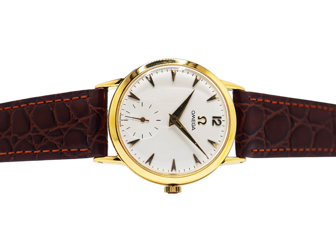 オメガ 14金無垢 スモールセコンド Ref.B6520 / OMEGA 14K SOLID GOLD cal.361 1950&