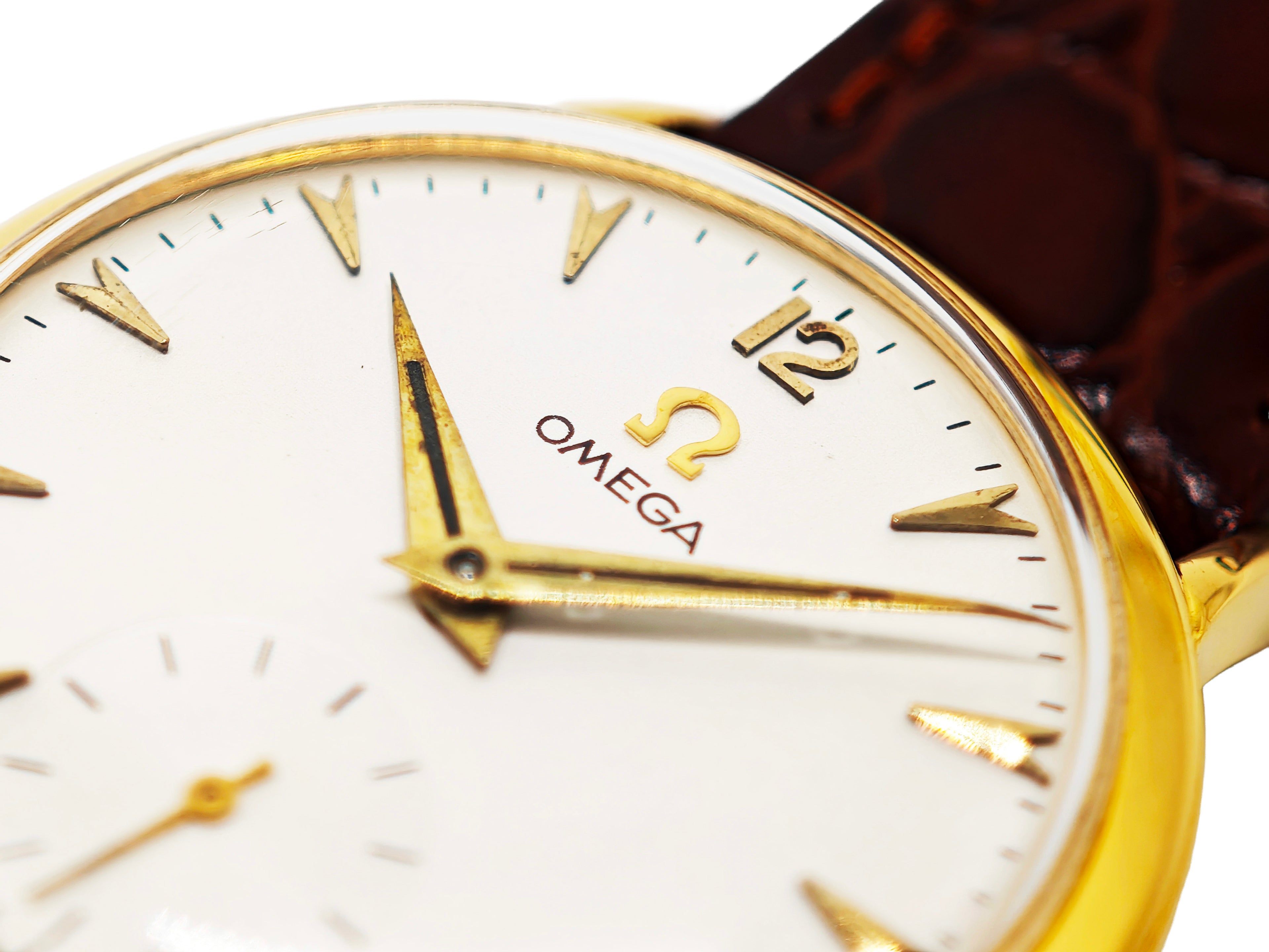 オメガ 14金無垢 スモールセコンド Ref.B6520 / OMEGA 14K SOLID GOLD cal.361 1950&