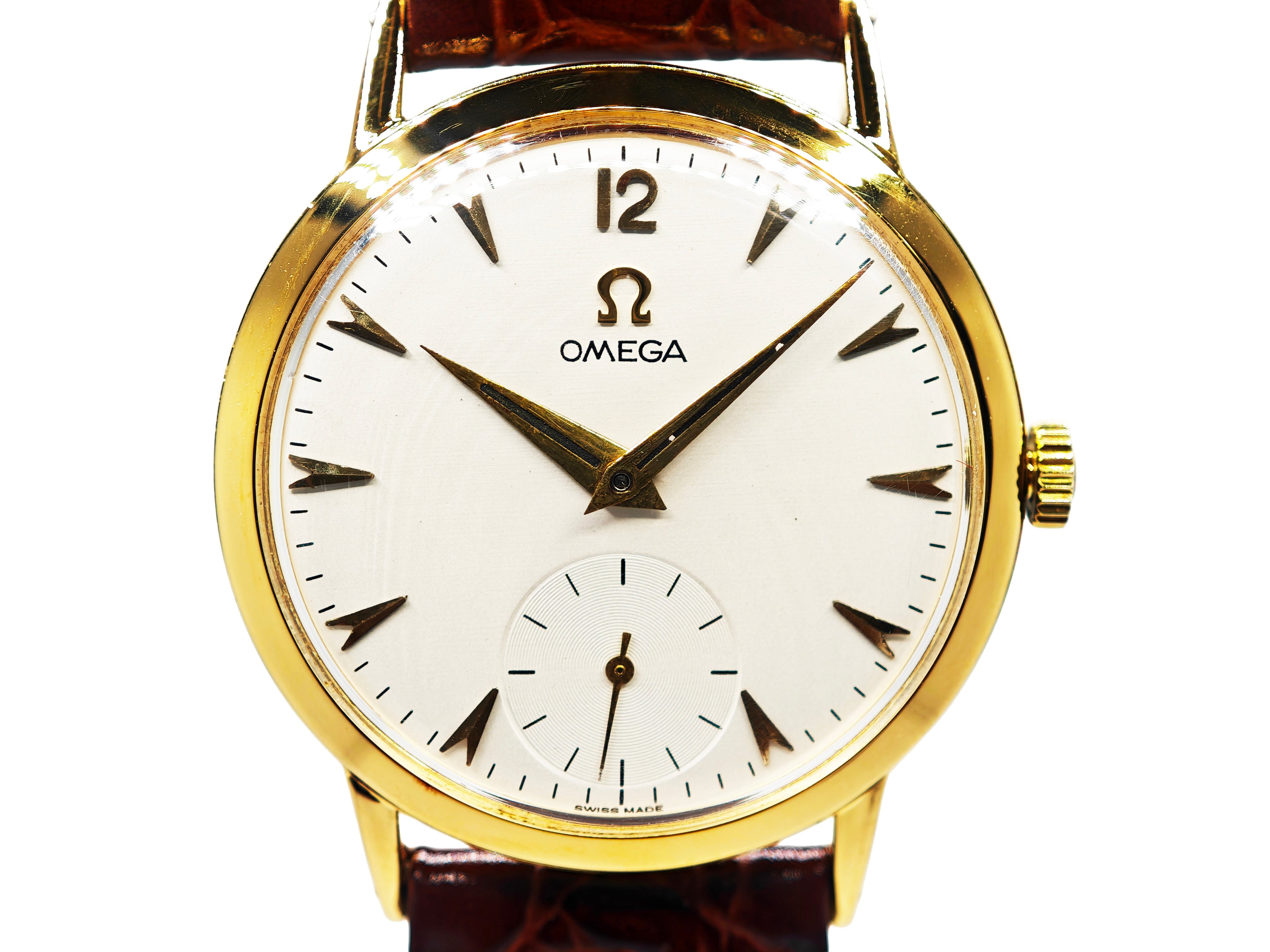 オメガ 14金無垢 スモールセコンド Ref.B6520 / OMEGA 14K SOLID GOLD cal.361 1950&