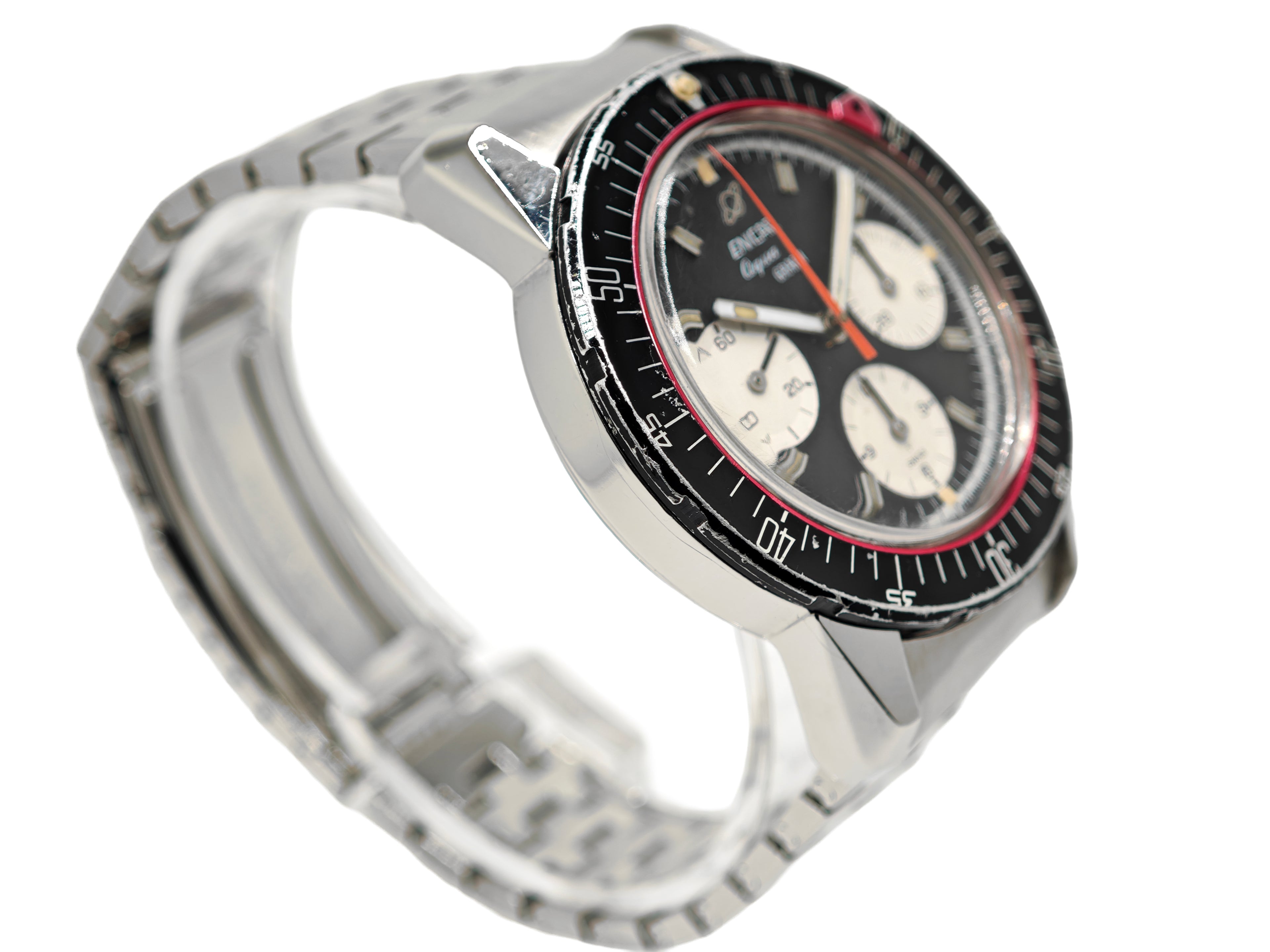 エニカ アクアグラフ 逆パンダダイアル Cal.バルジュー72 / ENICAR AQUAGRAPH Ref.072-02-02 Cal.Valjoux72