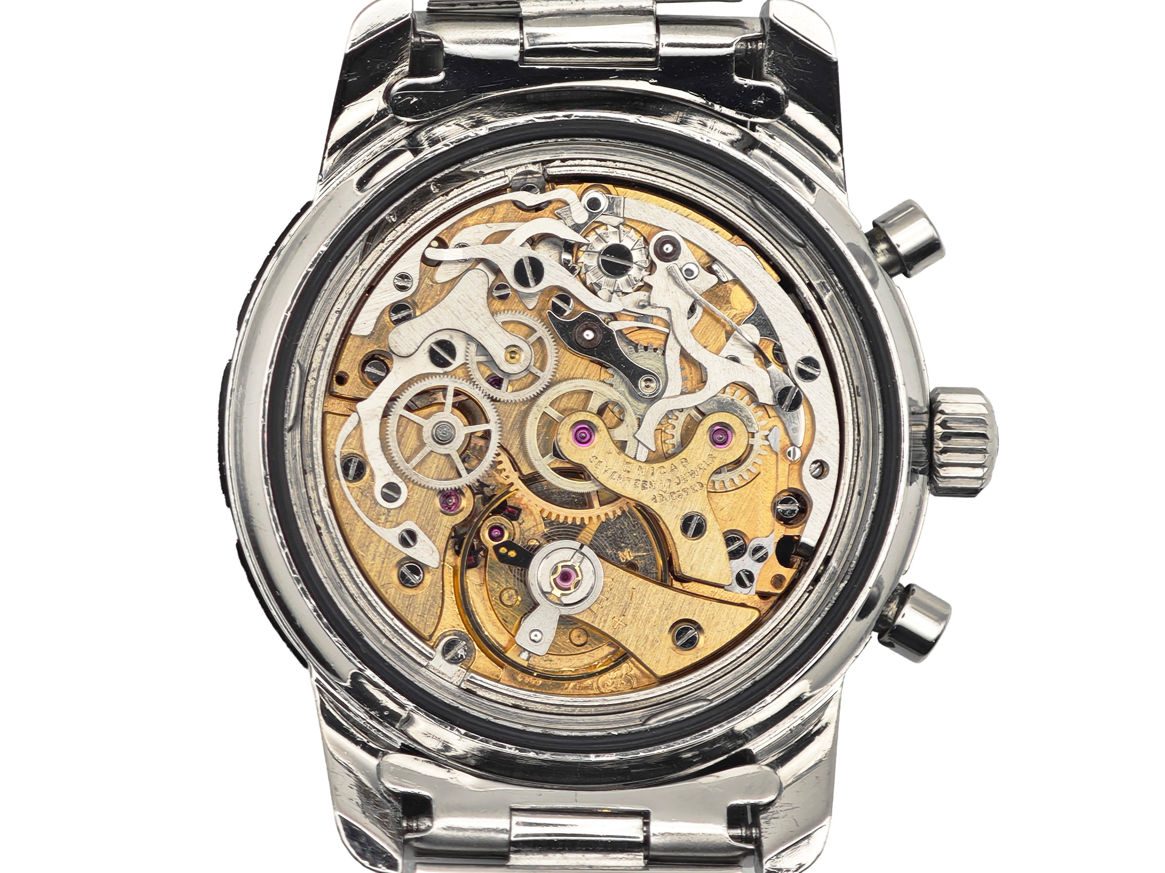 エニカ アクアグラフ 逆パンダダイアル Cal.バルジュー72 / ENICAR AQUAGRAPH Ref.072-02-02 Cal.Valjoux72