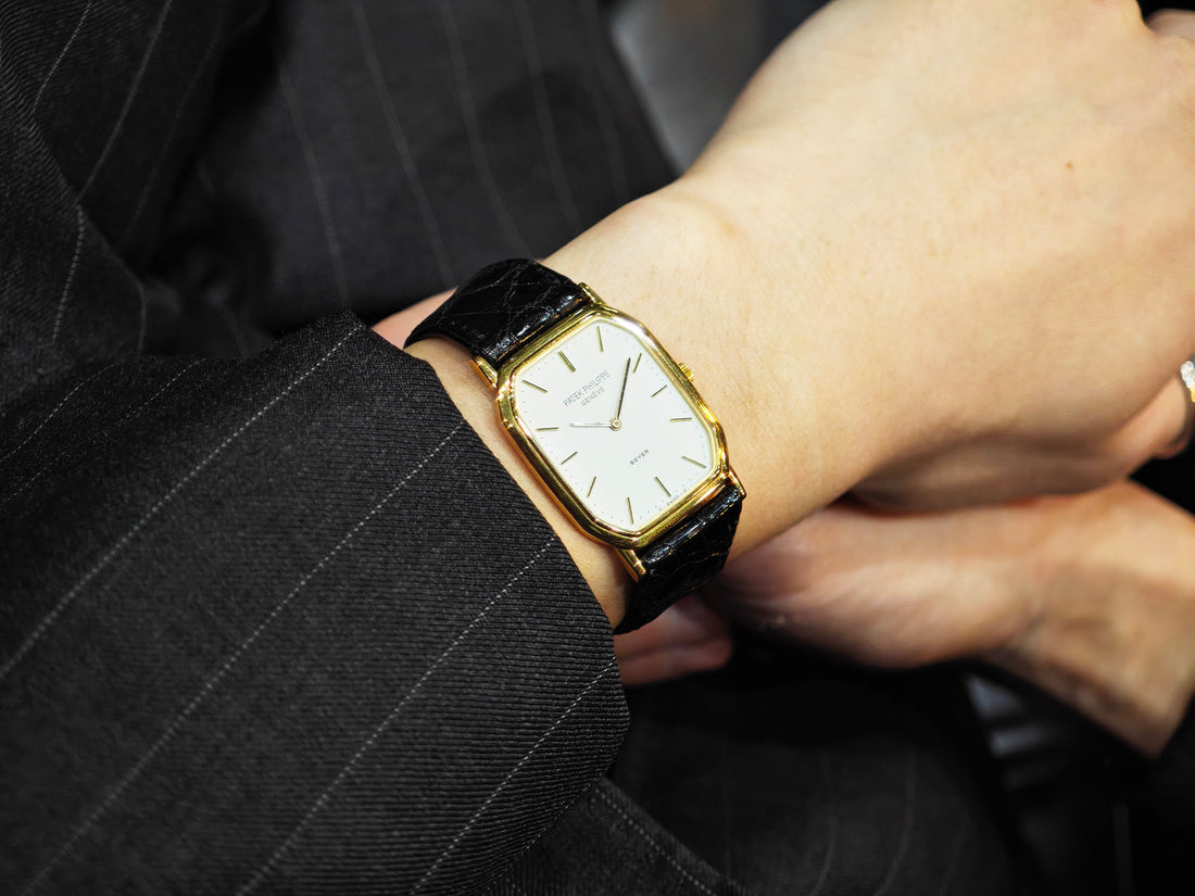 パテックフィリップ ゴンドーロ ベイヤーWネーム / PATEK PHILIPPE Gondolo Cal.177 1985&