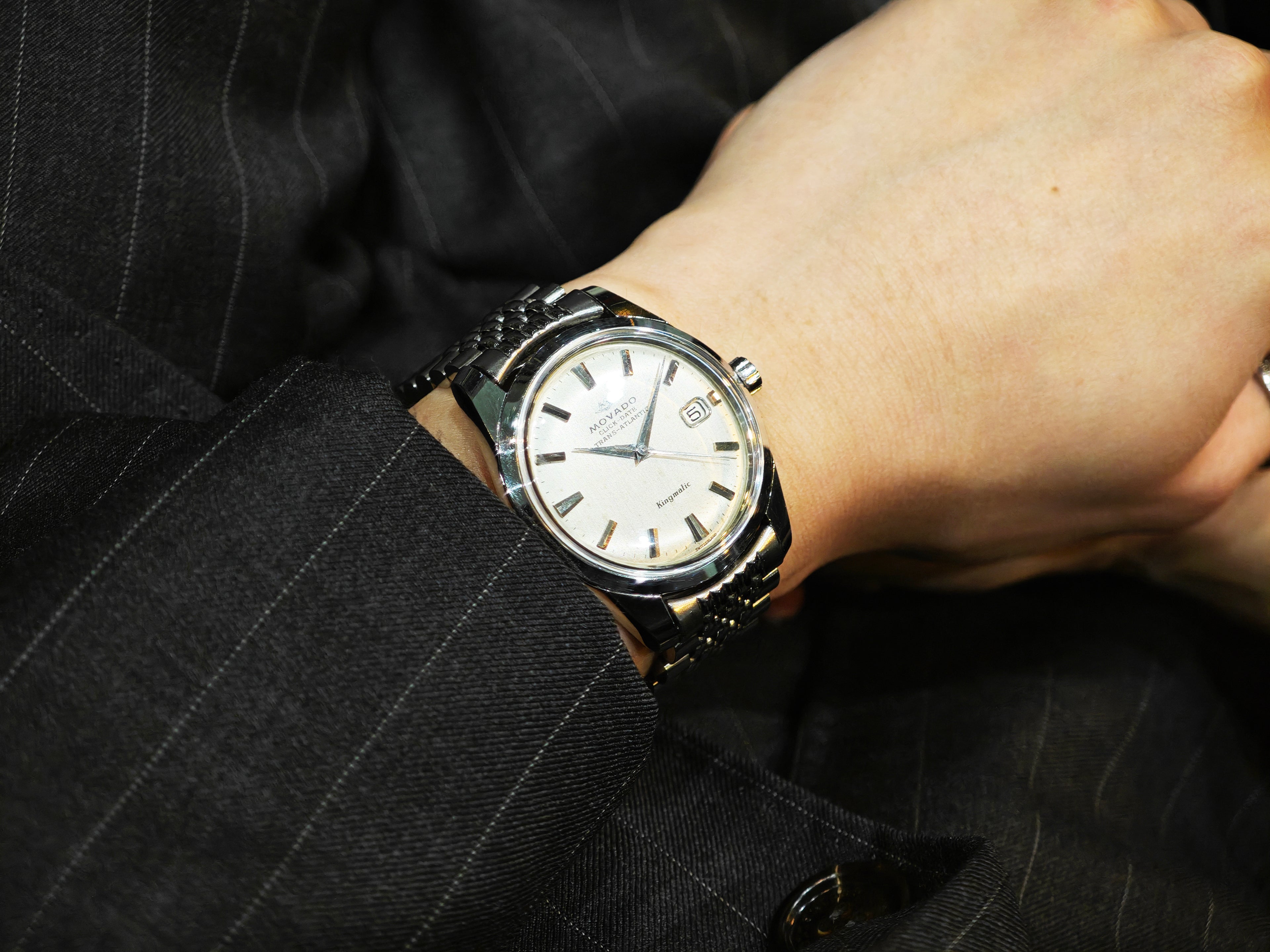 モバード キングマチック クリックデイト Ref.J15292 / MOVADO CLICK-DATE TRANS-ATLANTIC KINGMATIC 1960&