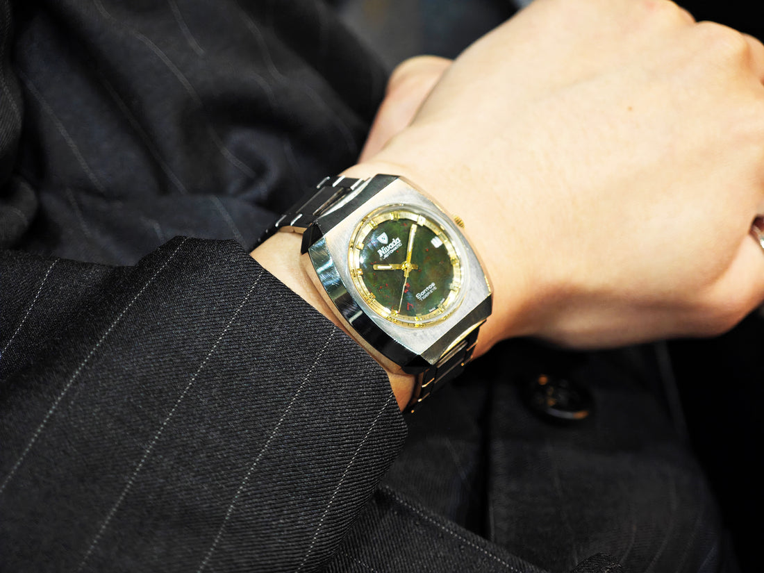 ニバダ サントス ブラッドストーンダイヤル / NIVADA Santos TIGER EYE Blood stone dial Ref.98211