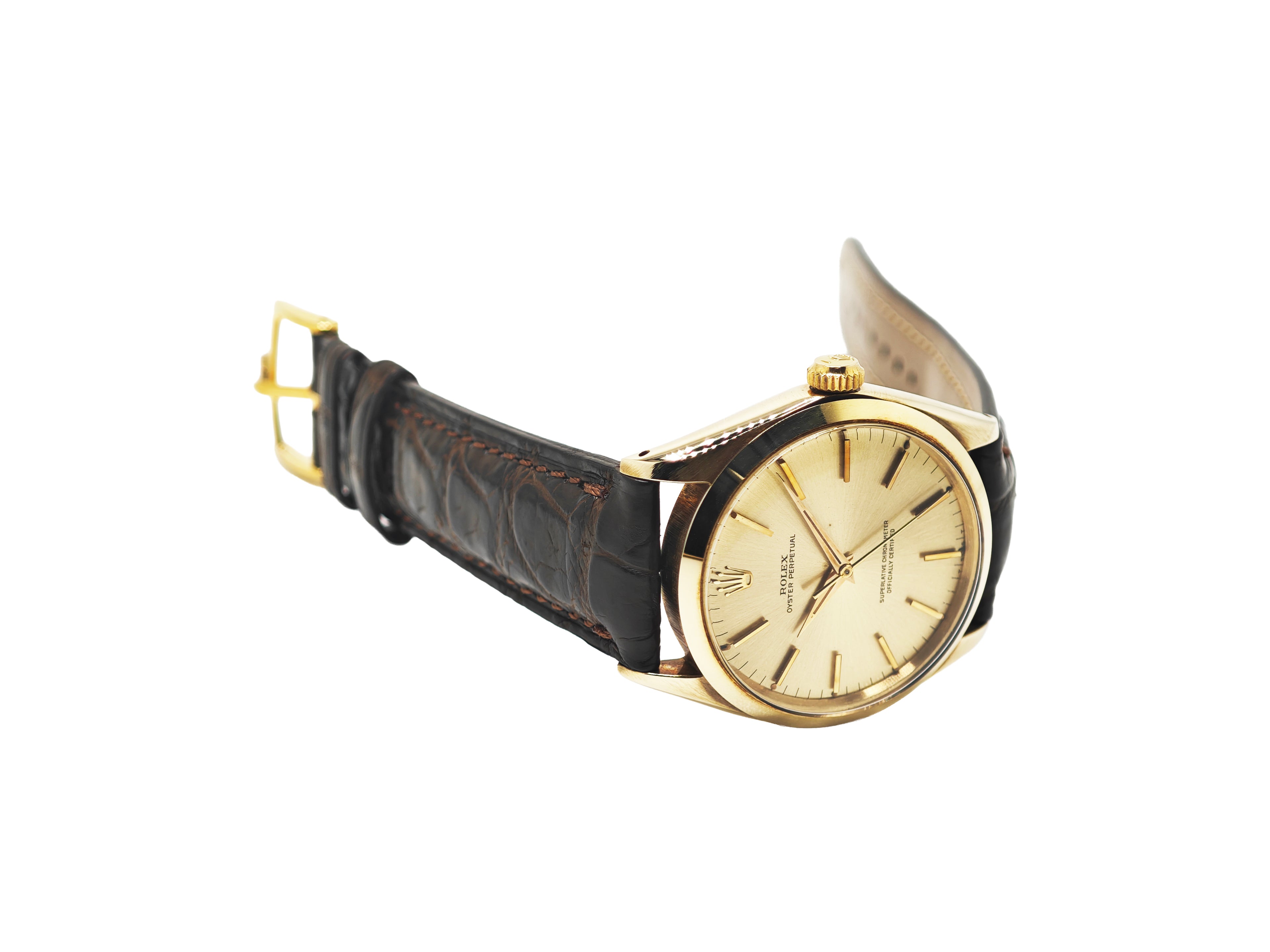 ロレックス オイスターパーペチュアル34 14金無垢 / ROLEX Oyster Perpetual 14K solidgold Ref.1002