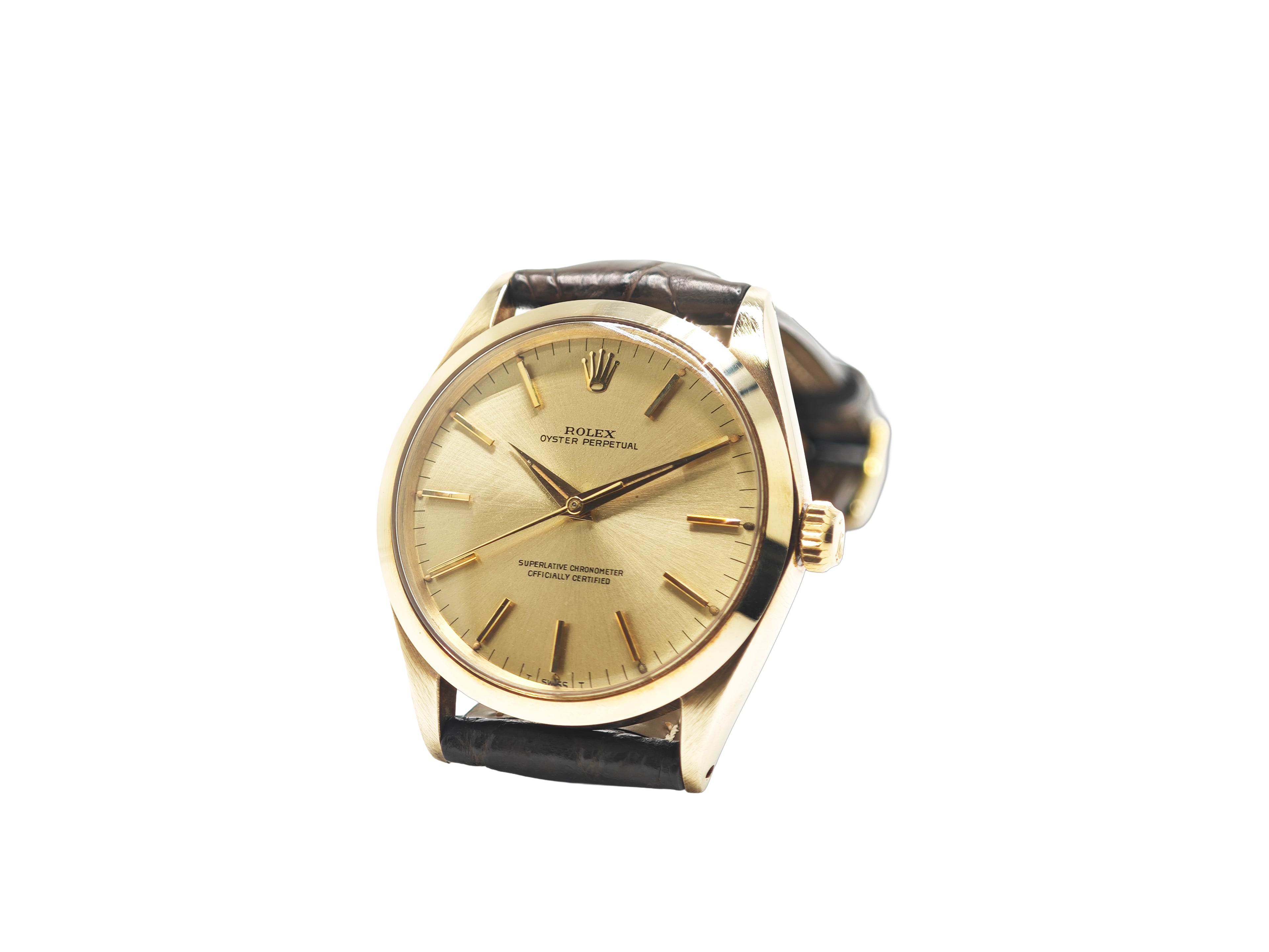 ロレックス オイスターパーペチュアル34 14金無垢 / ROLEX Oyster Perpetual 14K solidgold Ref.1002