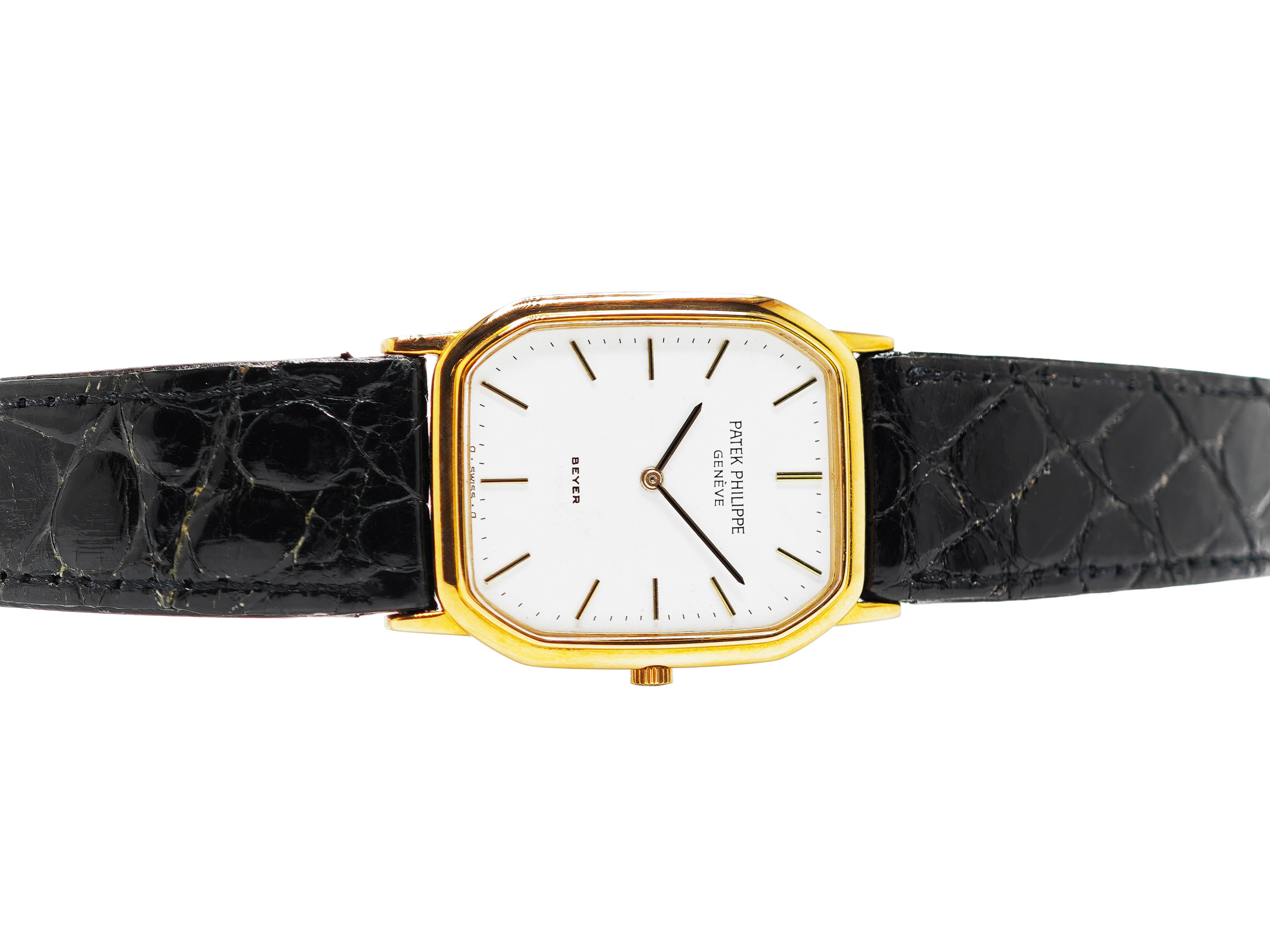 パテックフィリップ ゴンドーロ ベイヤーWネーム / PATEK PHILIPPE Gondolo Cal.177 1985&