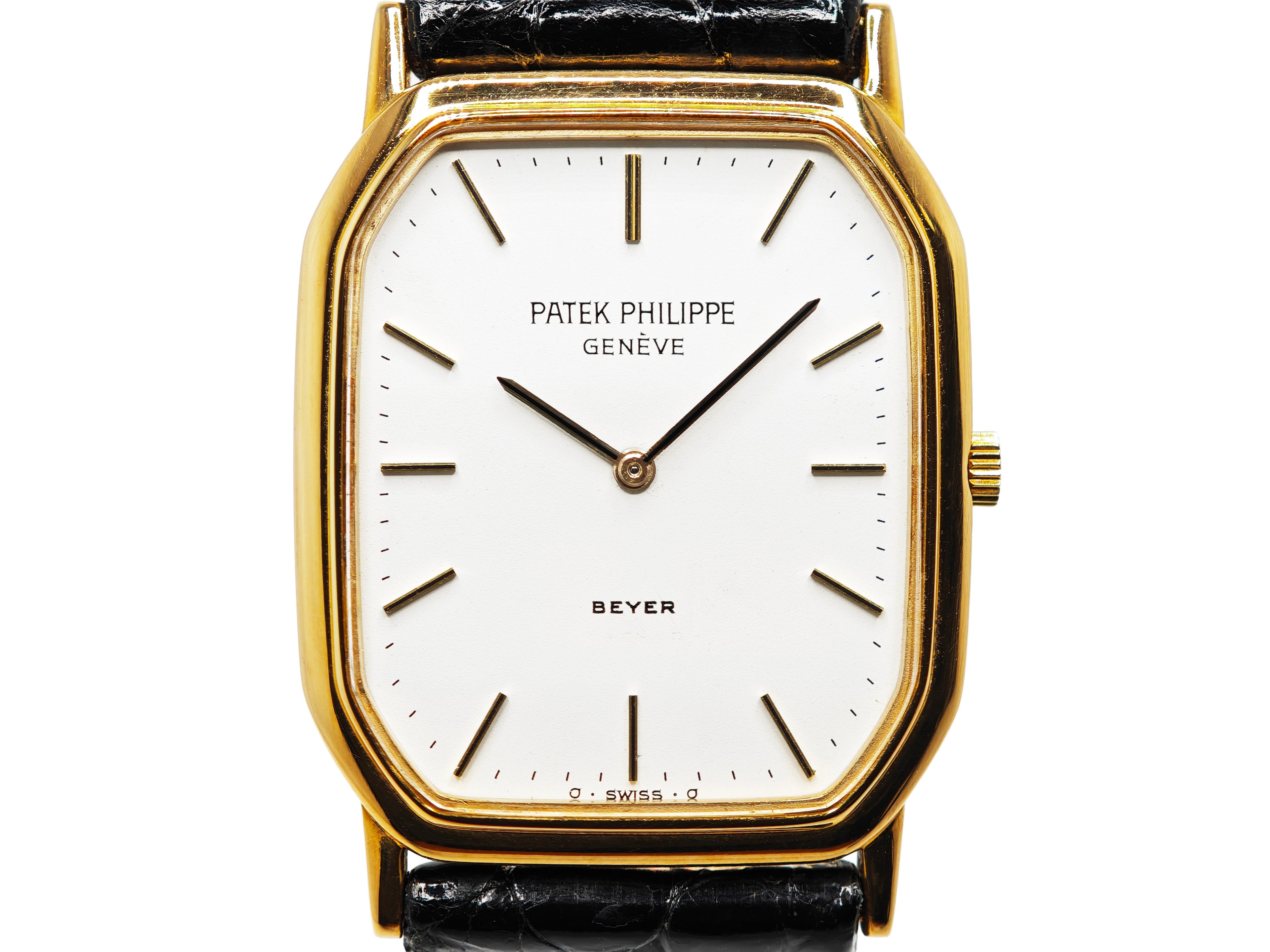 パテックフィリップ ゴンドーロ ベイヤーWネーム / PATEK PHILIPPE Gondolo Cal.177 1985&