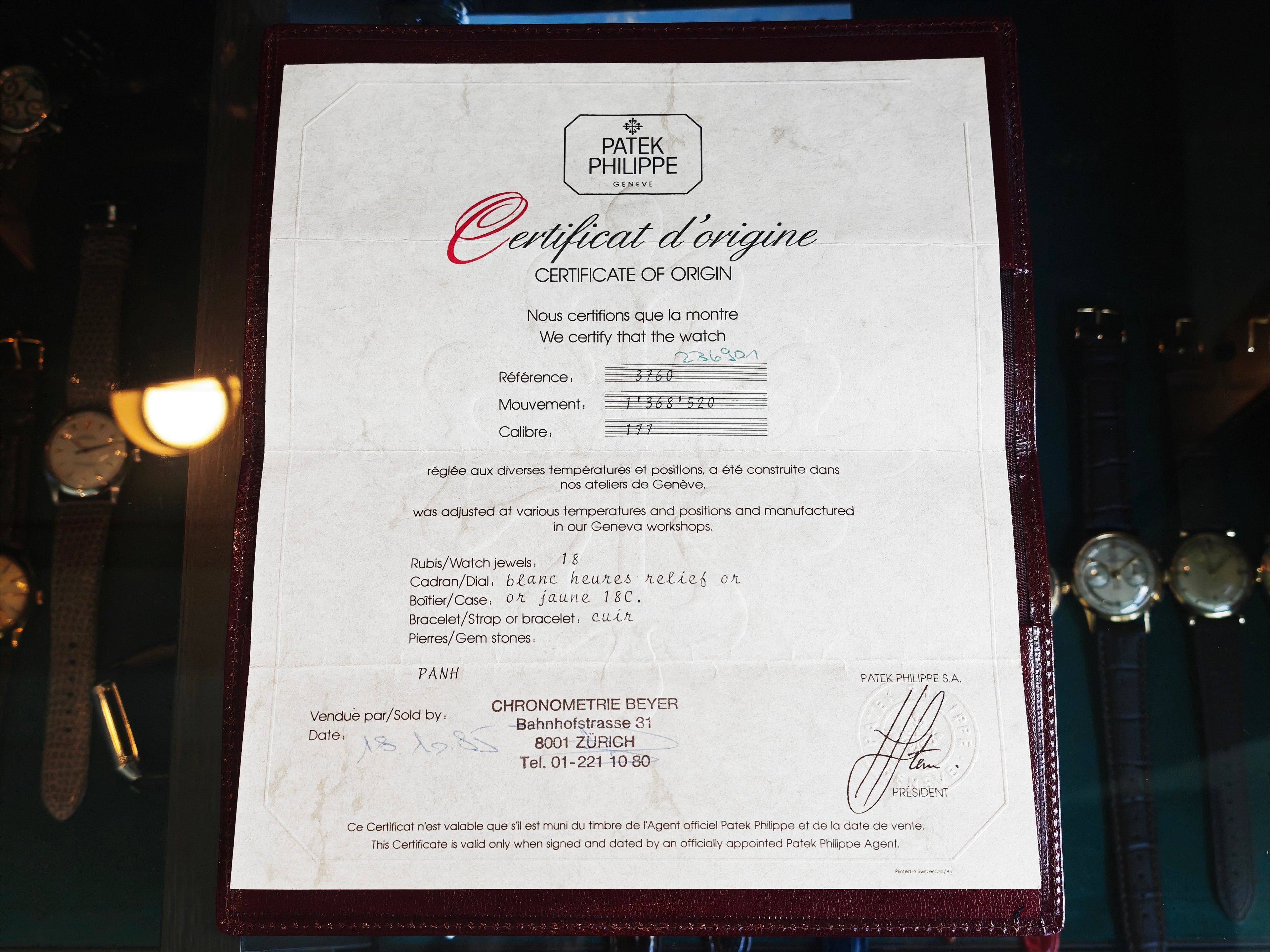 パテックフィリップ ゴンドーロ ベイヤーWネーム / PATEK PHILIPPE Gondolo Cal.177 1985&
