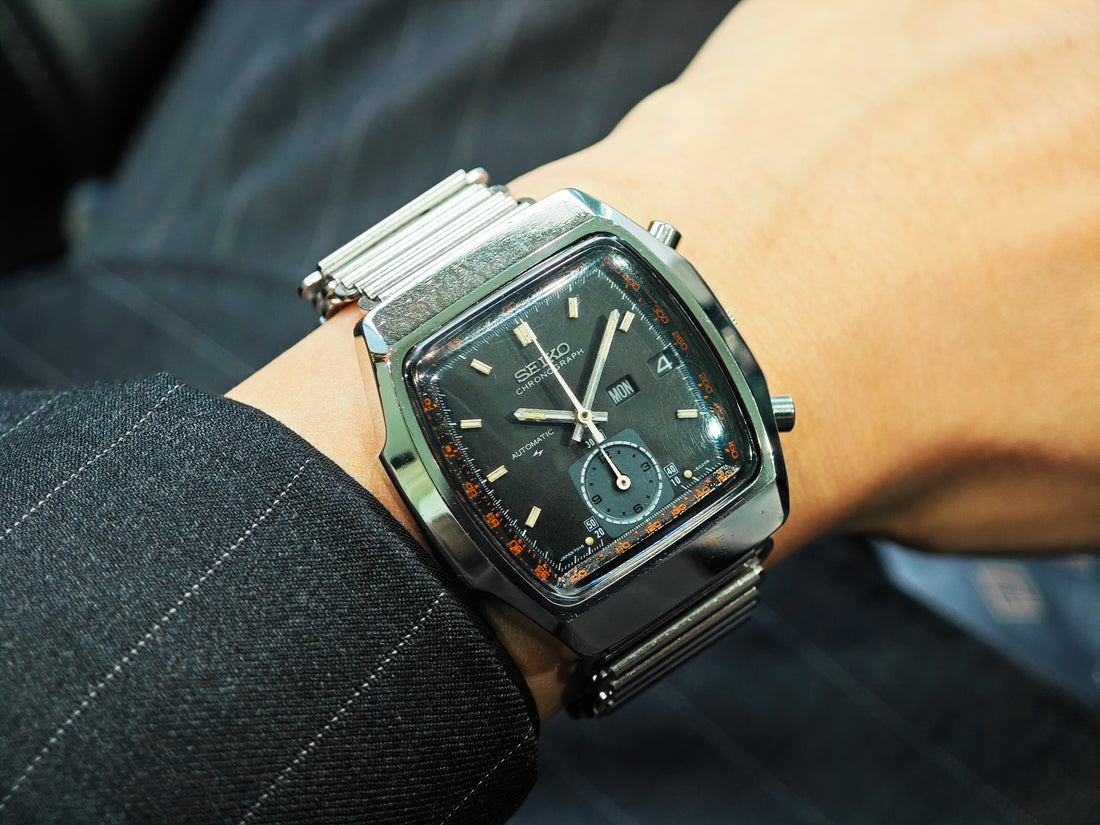 セイコー 同軸クロノグラフ フライバック 輸出専用モデル Ref.7016-5020 / SEIKO Monaco Flyback Chronograph